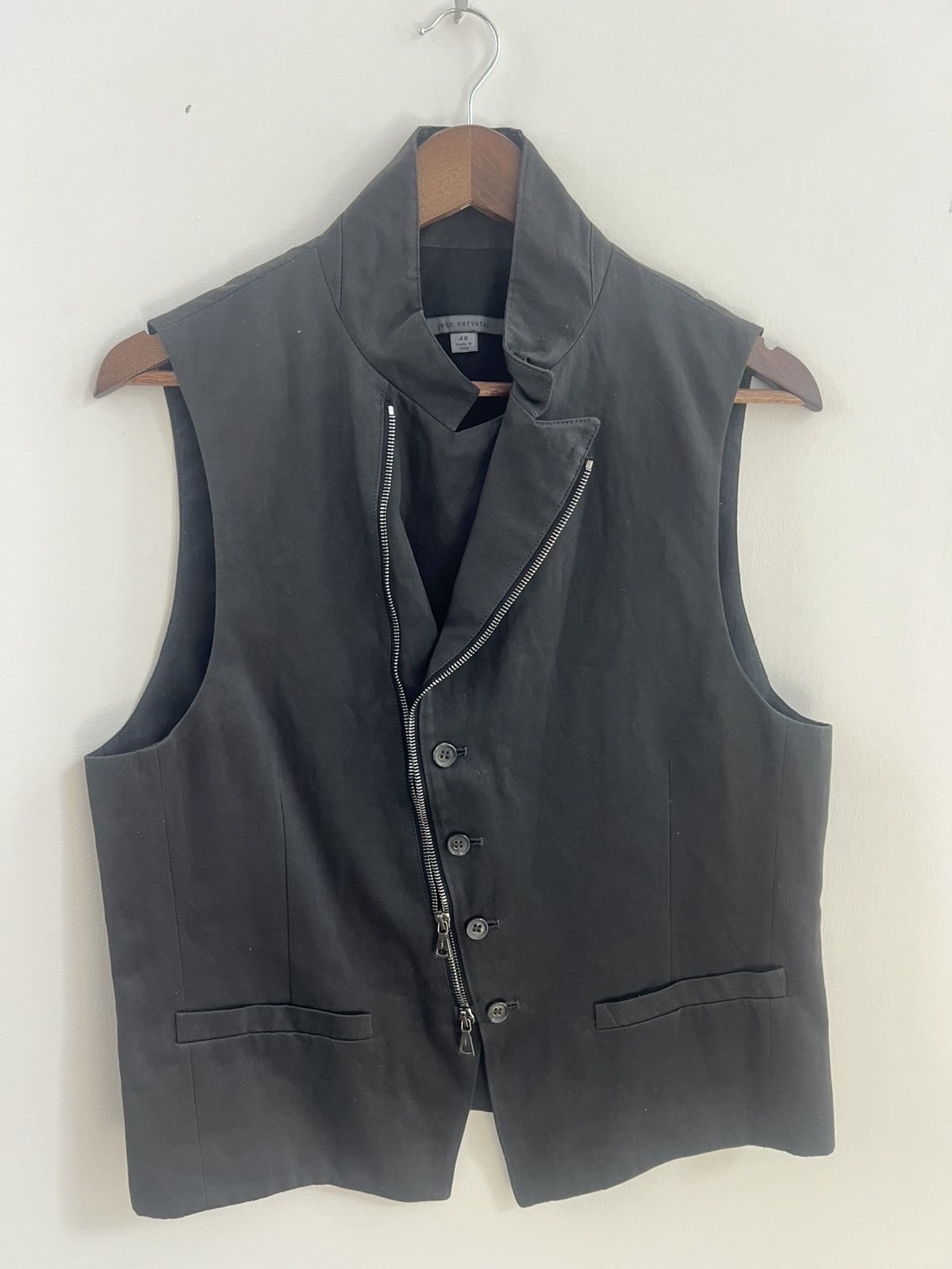 John Varvatos Vintage asymmetric zip vest Size US M / EU 48-50 / 2 - 1 Preview