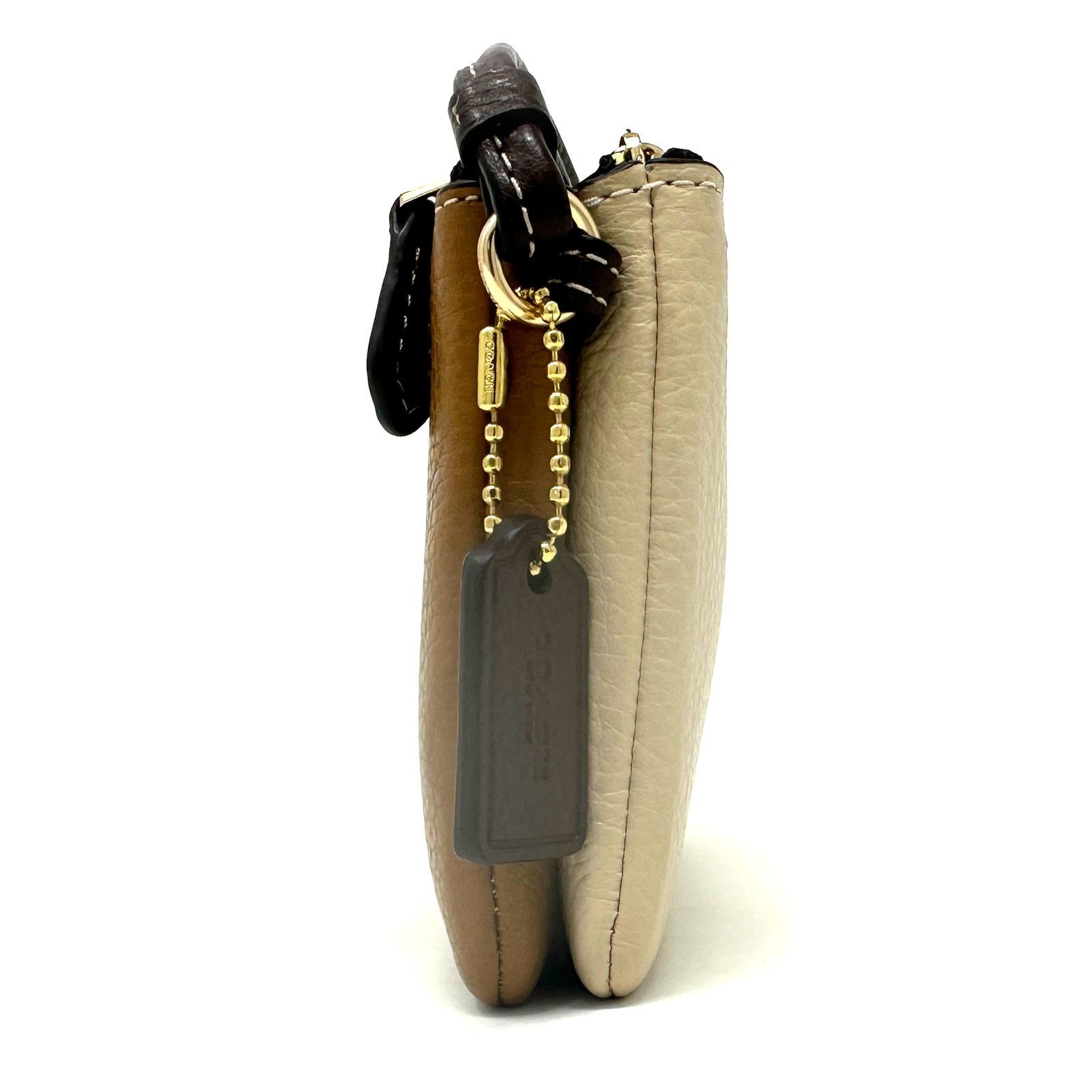 Coach Coach Double Corner Zip Wristlet Colorblock Ivory 91622 Size ONE SIZE - 8 Thumbnail