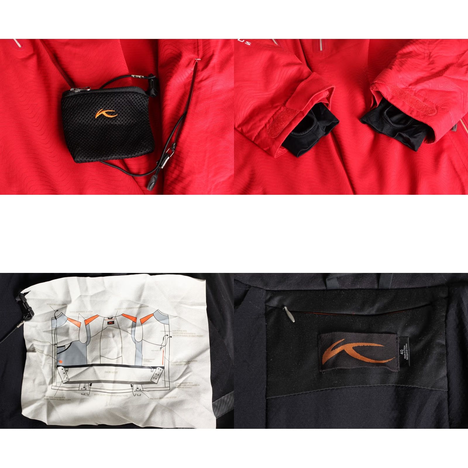 KJUS KJUS Ski Jacket Women Size 40 Hooded Dermizax-EV Schoeller PROMALOFT MJ6304 Jacket Women Red 40 Regular Hairline Measurements N/A Size S / US 4 / IT 40 - 8 Thumbnail