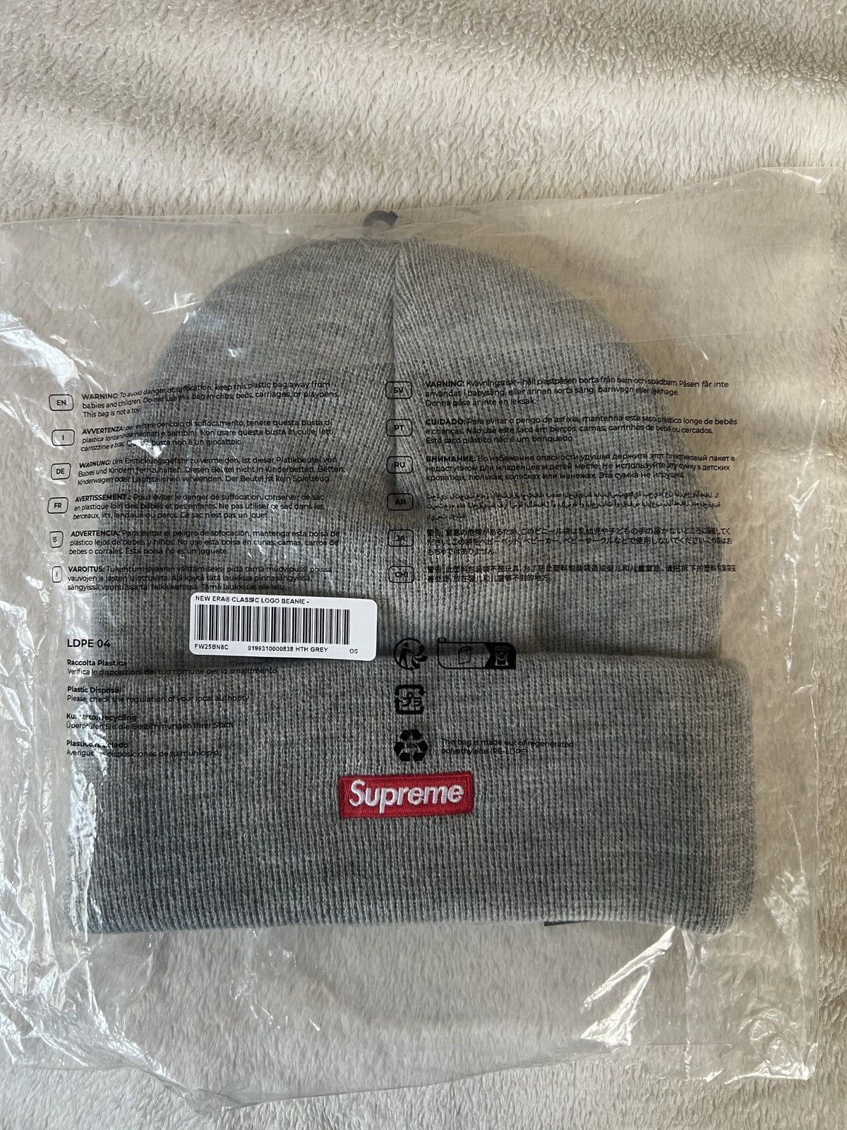 Supreme Supreme x New Era Classic Logo Shop Beanie - LA Exclusive Size ONE SIZE - 4 Thumbnail