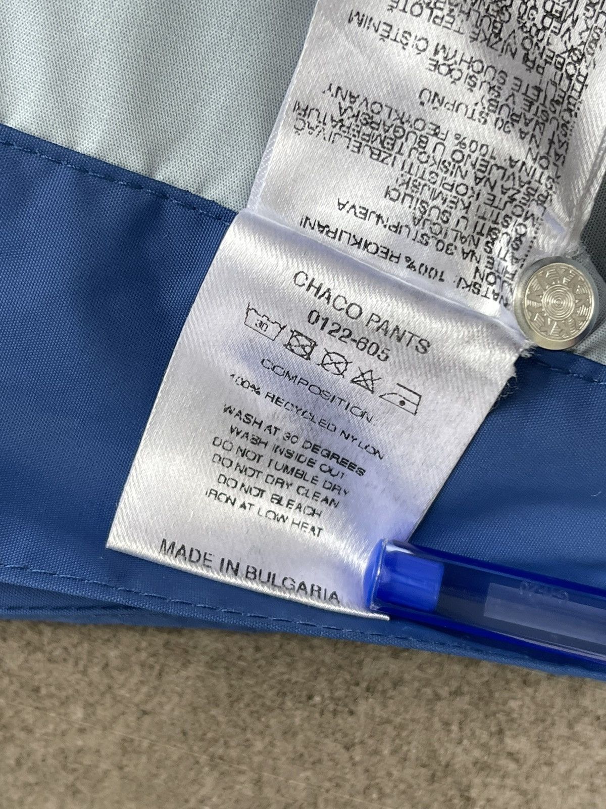 Other !DS! SS22 Nikolaj Storm Logo Blue Chaco Pants Size US 30 / EU 46 - 17 Thumbnail