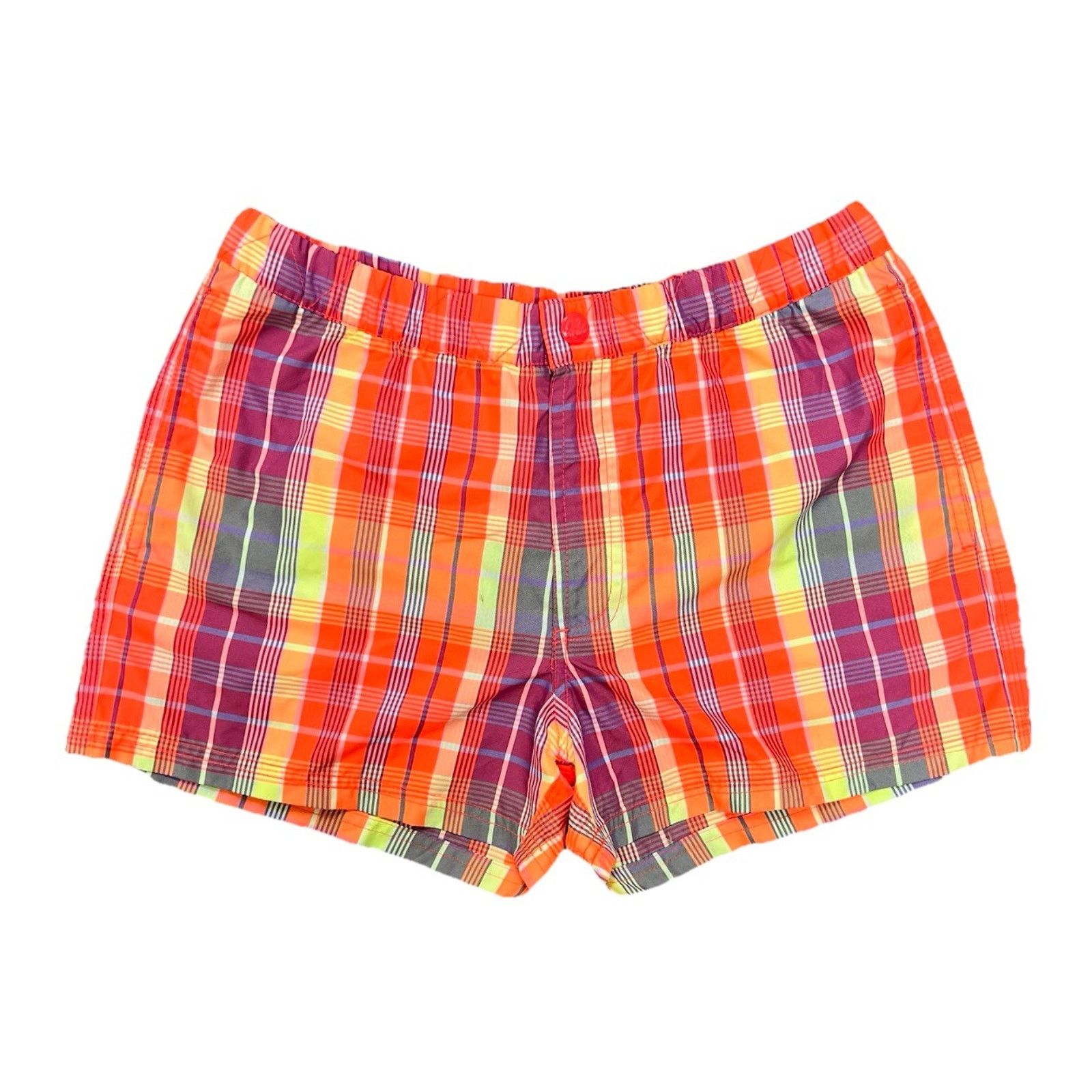 Sundek Sundek Swim Trunks (M) 3” Inseam Vtg Neon Plaid 30” Unisex Size US 30 / EU 46 - 1 Thumbnail
