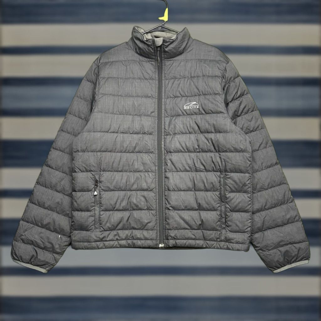 Vintage GoLite Goose Down Puffer Jacket Mens Large Black Full Zip Outdoor Hiking Jacket Size US L / EU 52-54 / 3 - 1 Thumbnail