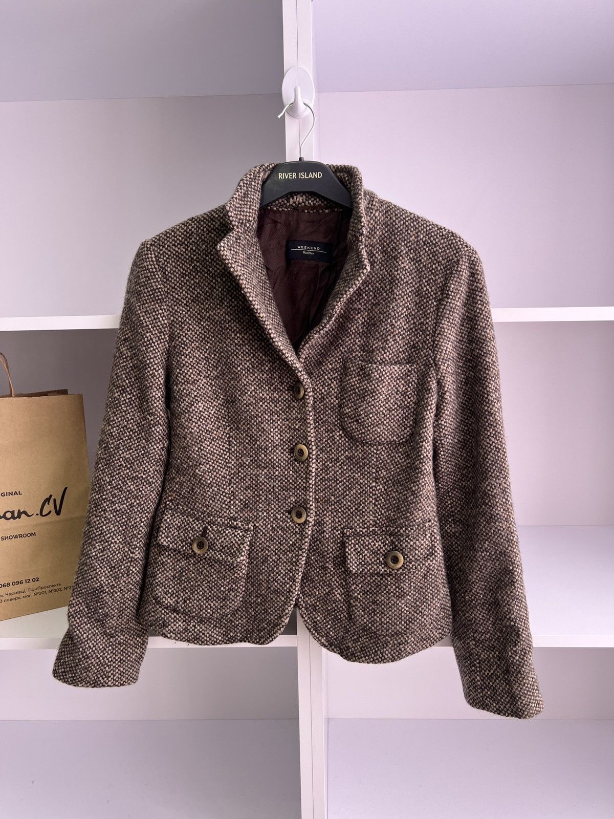 Max Mara × Vintage × Weekend Max Mara Vintage Weekend Max Mara Women's Blazer Size M / US 6-8 / IT 42-44 - 4 Thumbnail