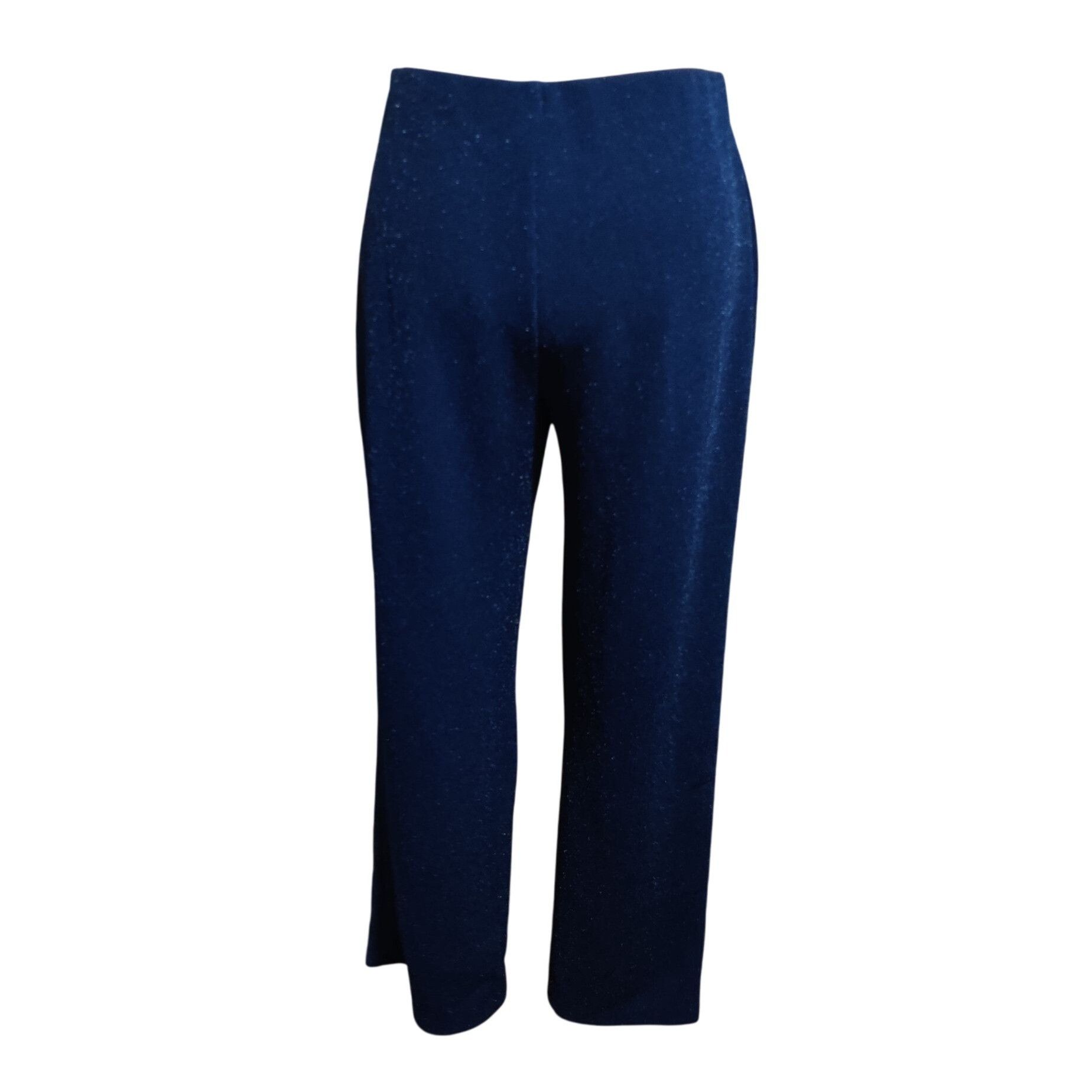 JM Collection JM Collection PM navy blue glitter straight leg pants shimme Size 31" - 3 Thumbnail
