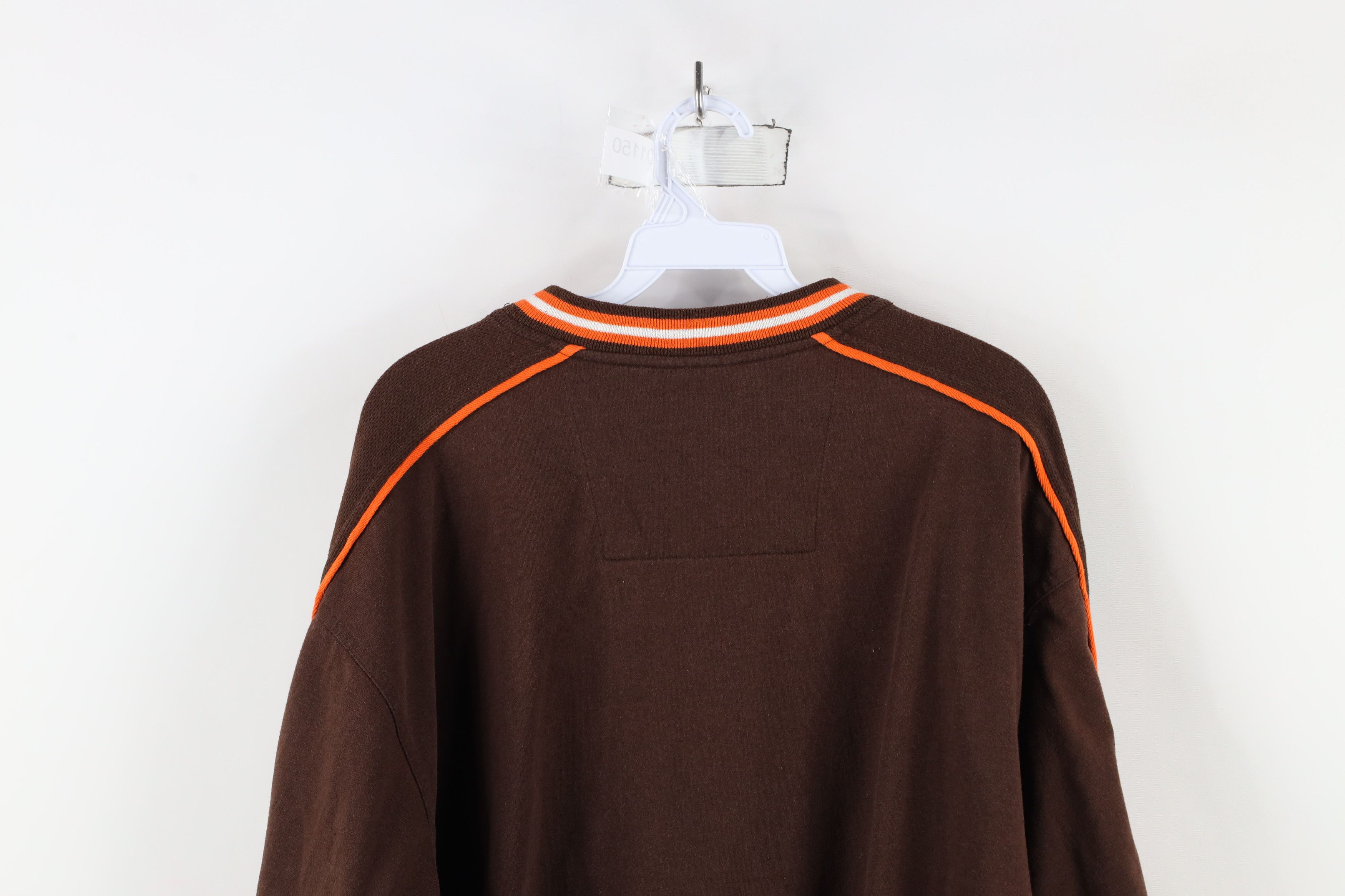 Vintage Vintage 90s Cleveland Football Long Sleeve T-Shirt Brown Size US XL / EU 56 / 4 - 9 Thumbnail