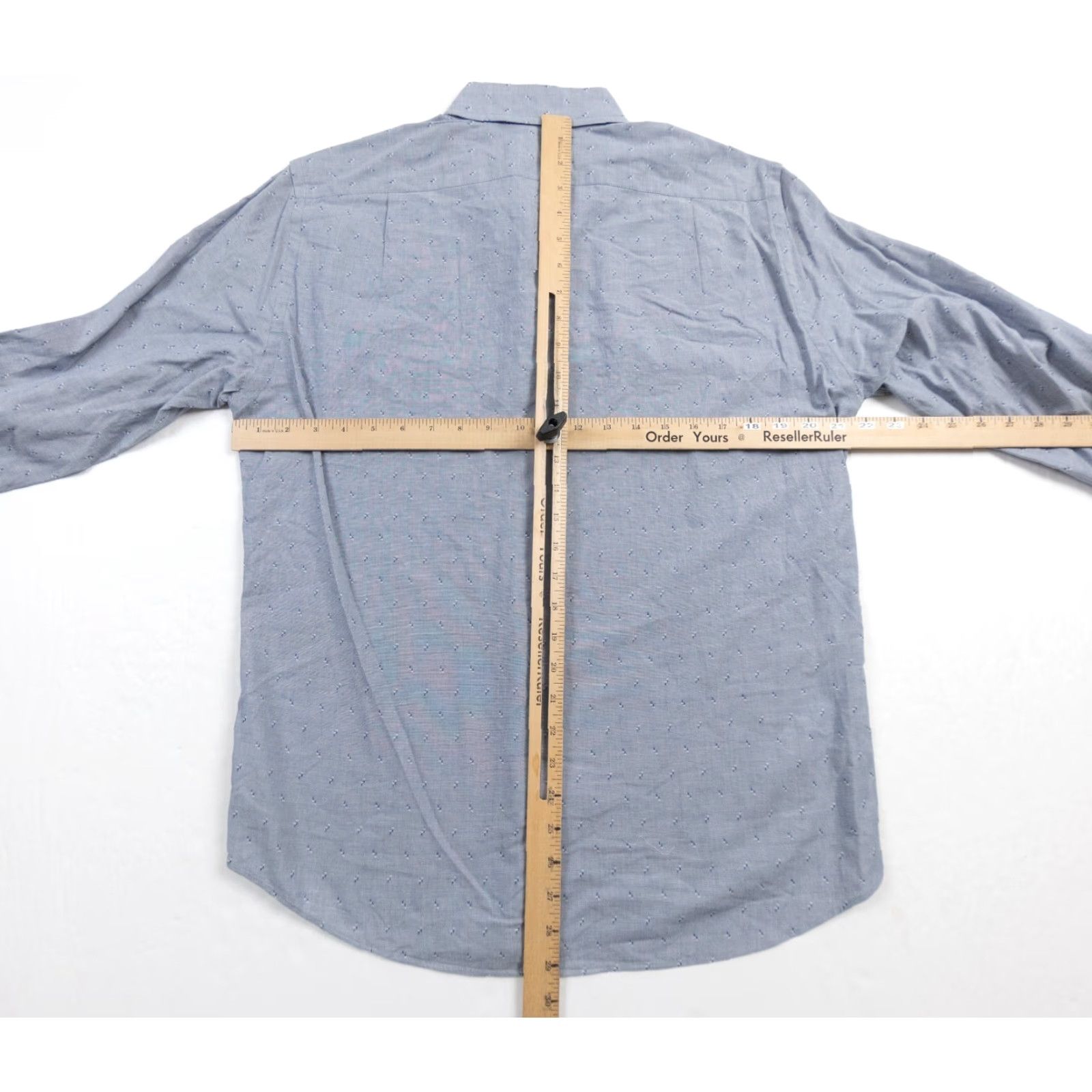 J.Crew J.CREW Men's Button-Up Shirt Medium Blue Long Sleeve Slim Fit Collared Solid Casual Workwear Size US M / EU 48-50 / 2 - 7 Thumbnail