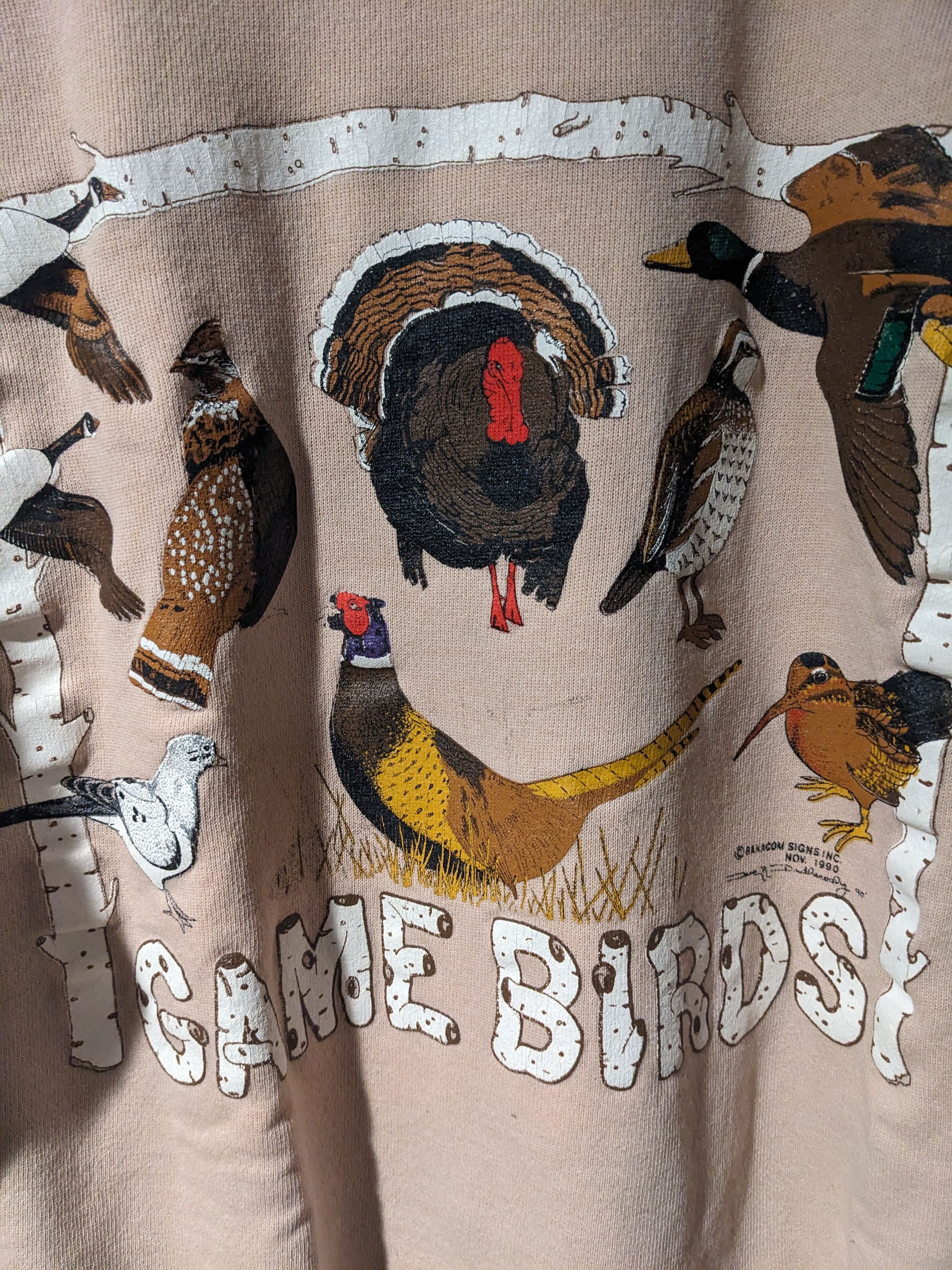 Vintage Vintage 1990 Game Birds Sports Hunting Turkey XL Sweatshirt Size US XL / EU 56 / 4 - 2 Thumbnail