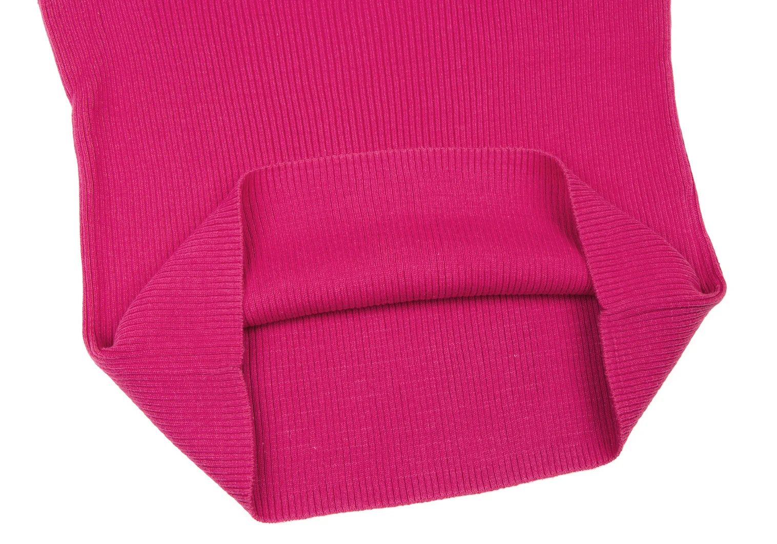 Jean Paul Gaultier Cotton Mock Neck Short Sleeve Rib Knit Sweater Pink 48 Size US M / EU 48-50 / 2 - 7 Thumbnail