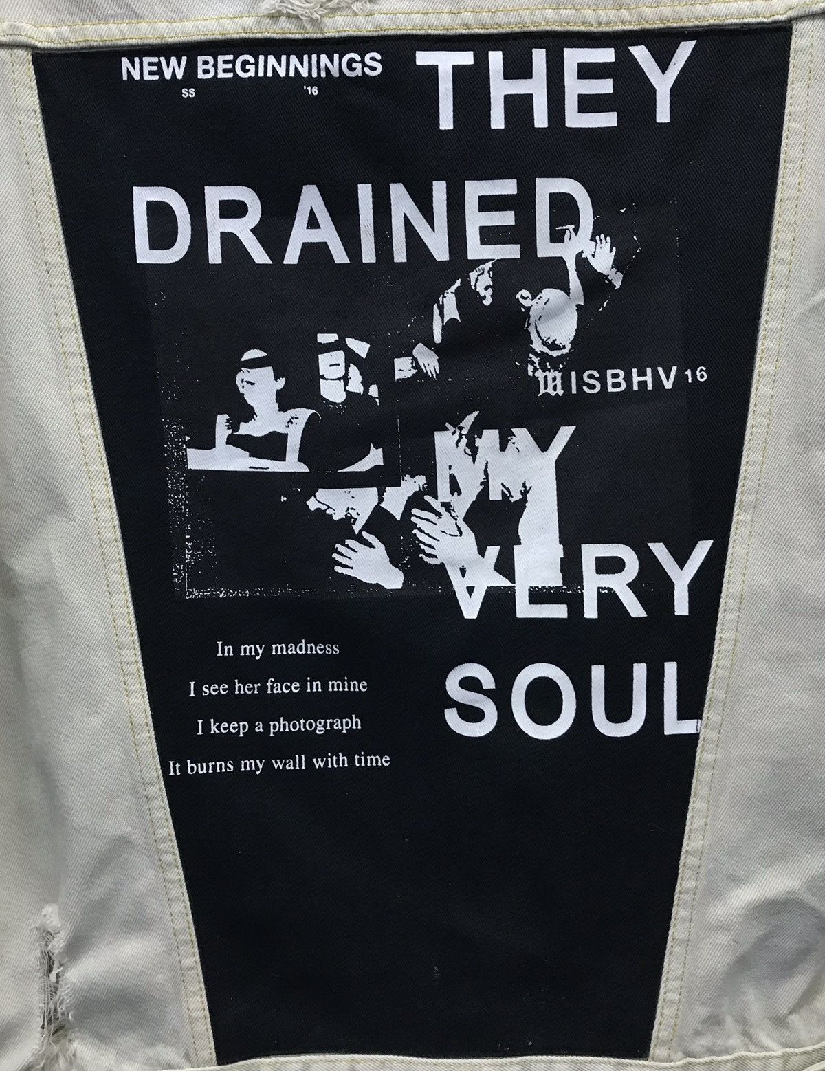 Misbhv They Drained My Very Soul Denim Jacket Size US S / EU 44-46 / 1 - 3 Thumbnail