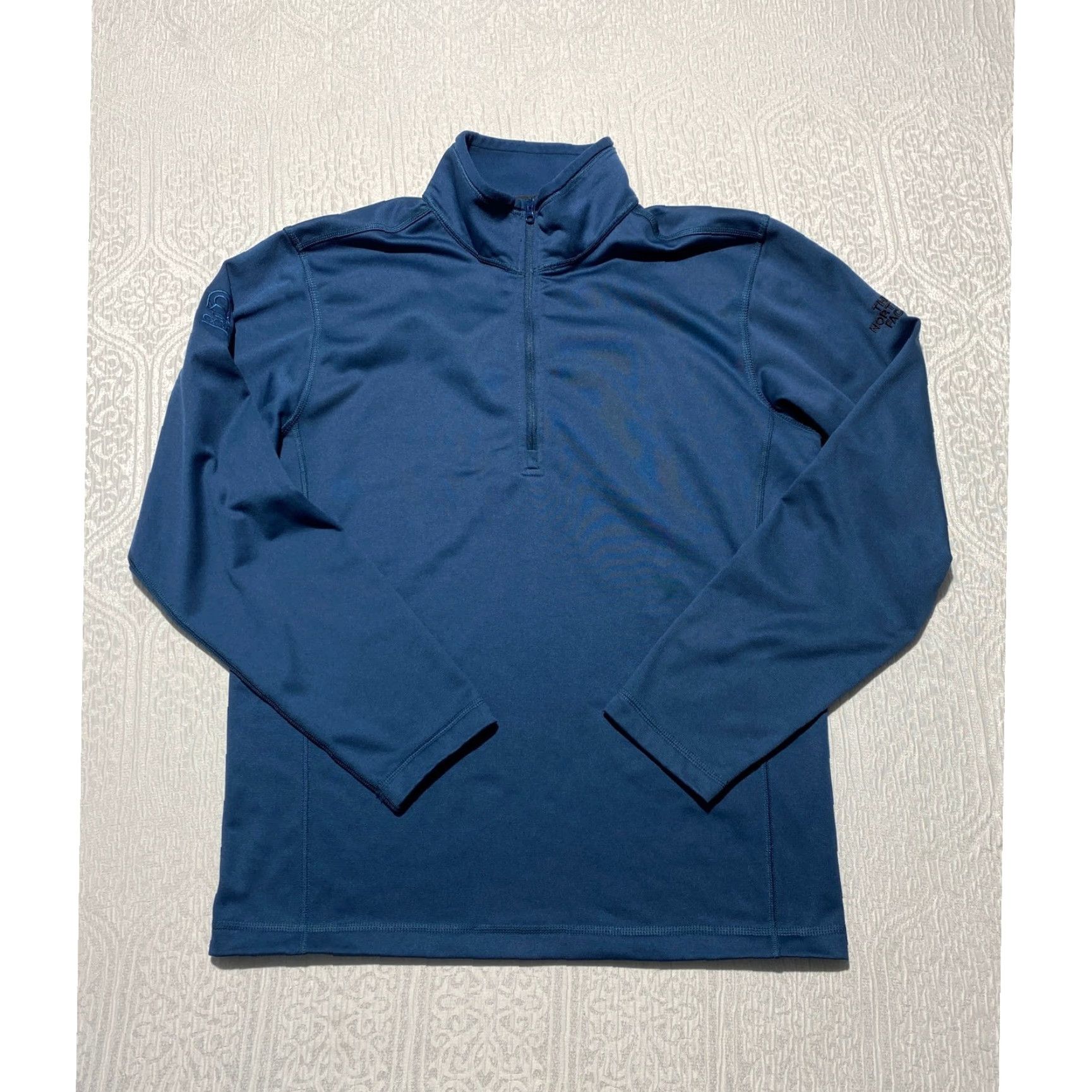 The North Face The North Face Mens M 1/4 Zip Pullover Mock Neck Sweatshirt Zip Blue Polyester Fleece Outdoor Activewear Size US M / EU 48-50 / 2 - 2 Thumbnail