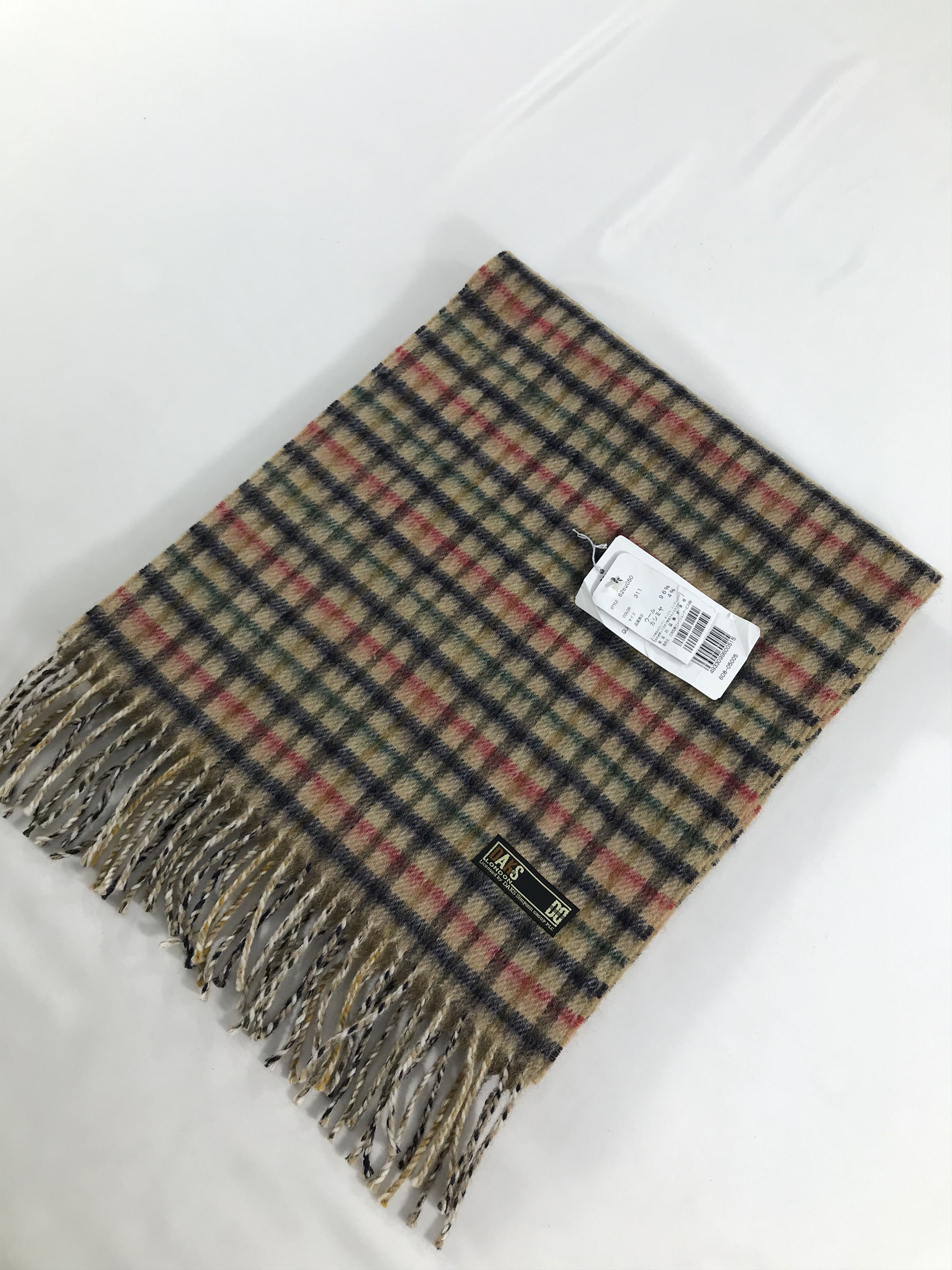 DAKS DAKS London Gingham Wool Scarf Muffler V164 Size ONE SIZE - 3 Thumbnail