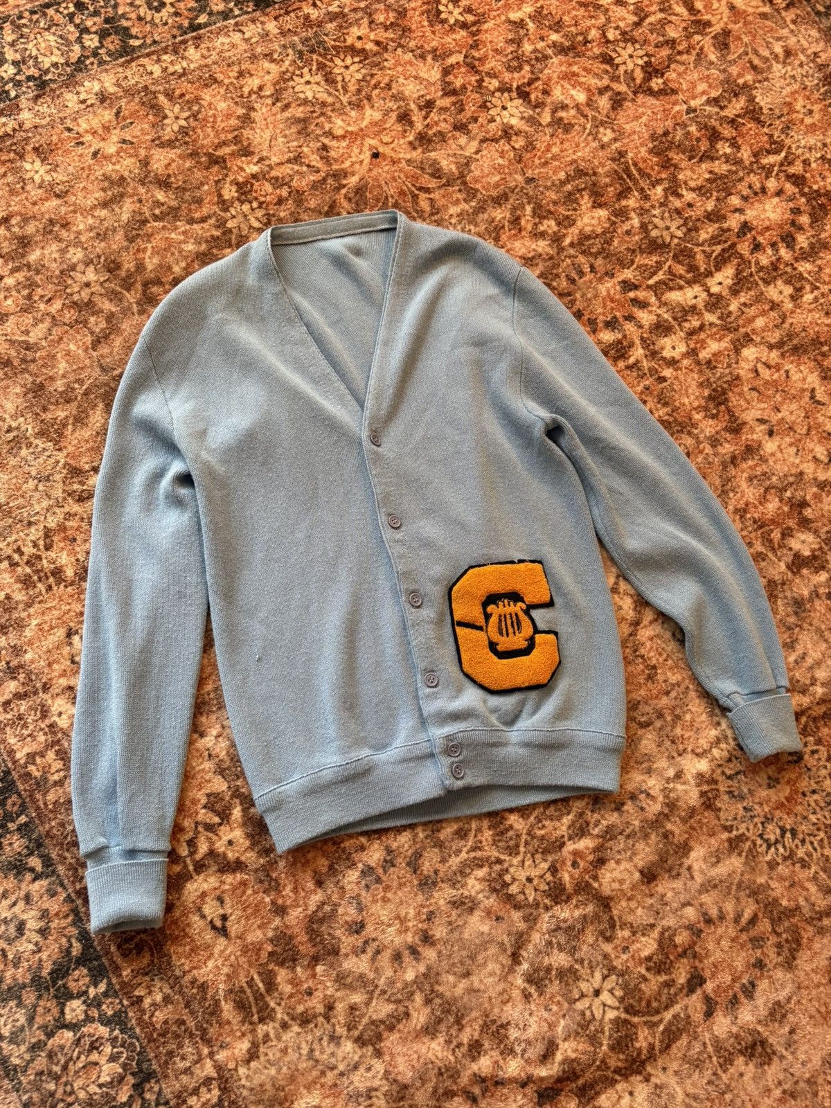 Vintage 60s Varsity Cardigan Size US S / EU 44-46 / 1 - 1 Thumbnail