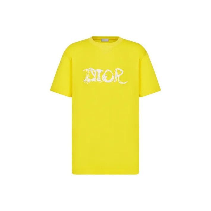 Dior Dior Dior Logo Embroidery Short Sleeve T-Shirt 0079-2507 Size US M / EU 48-50 / 2 - 1 Thumbnail