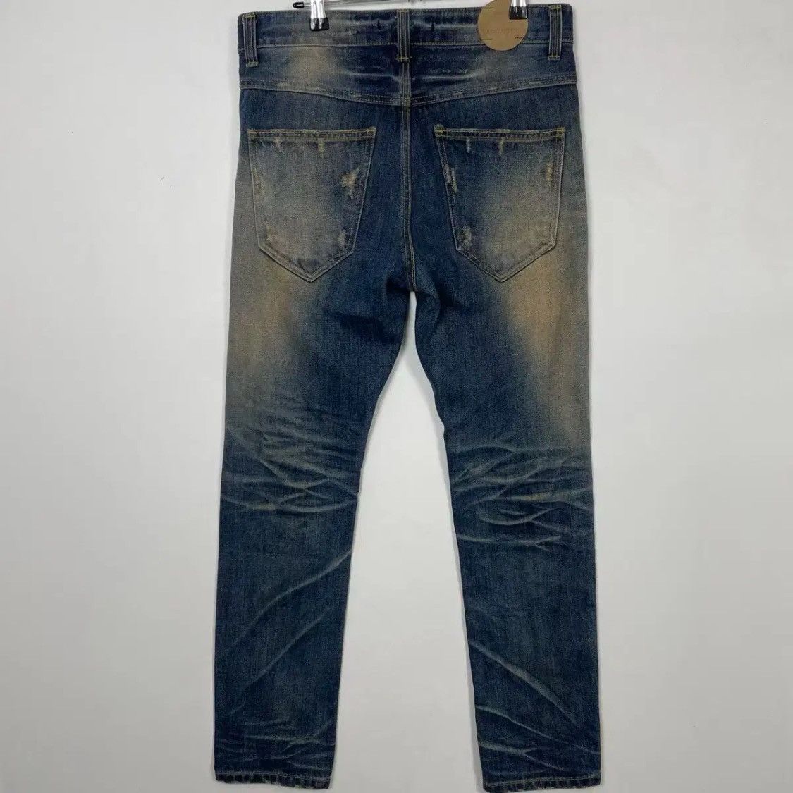 Raf Simons Raf Simons Distressed Japan Denim Pants Size US 32 / EU 48 - 2 Thumbnail