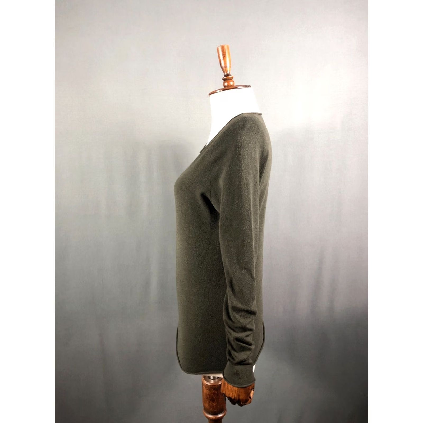 Vintage Annette Gortz Women Top Viscose Dark Green Size M Size M / US 6-8 / IT 42-44 - 2 Thumbnail
