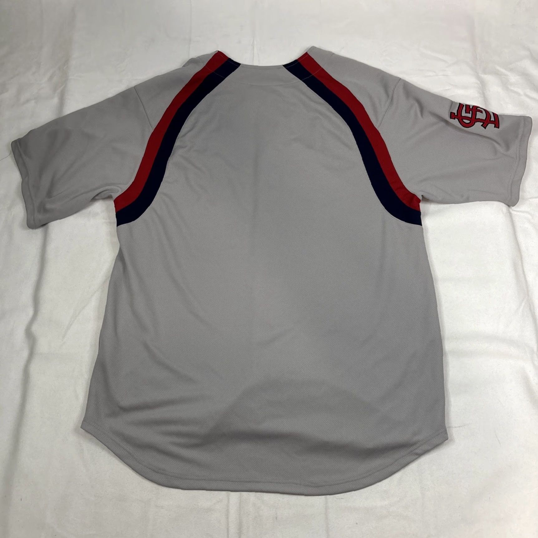 Nike Nike Team Jersey MLB Men's Large Gray St Louis Cardinals Blank Shirt Short Sleeve Crew Neck L Regular - Men Size US L / EU 52-54 / 3 - 7 Thumbnail