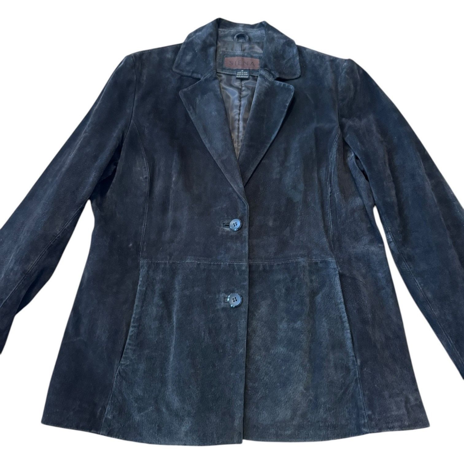 Vintage Vintage Siena chocolate suede jacket two button closing L Size L / US 10 / IT 46 - 5 Thumbnail