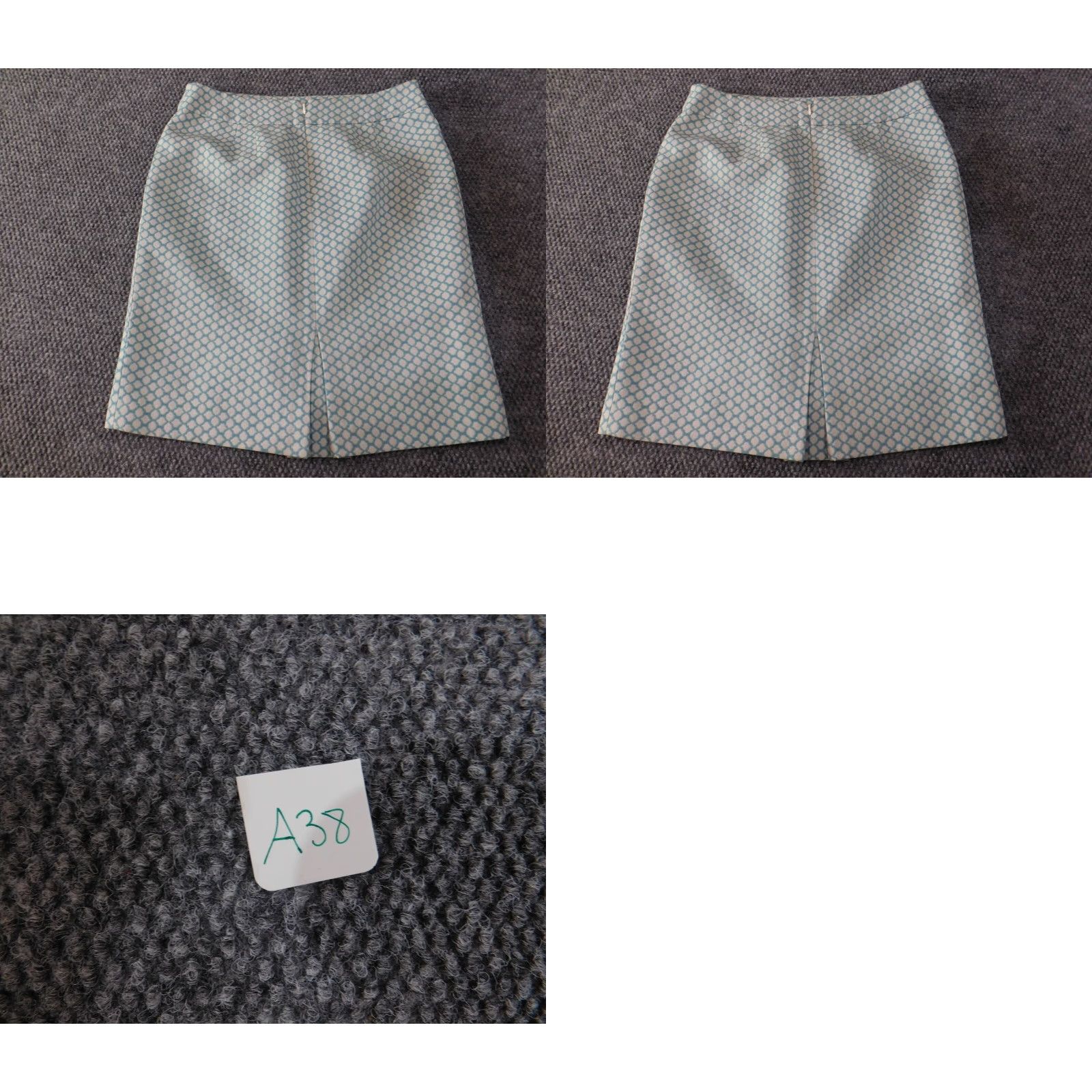 Ann Taylor Ann Taylor Skirt Womens 6P Petites Blue Plaid Zip A-line Knee Length Lined Slit Designer Womens Size 28" / US 6 / IT 42 - 8 Thumbnail
