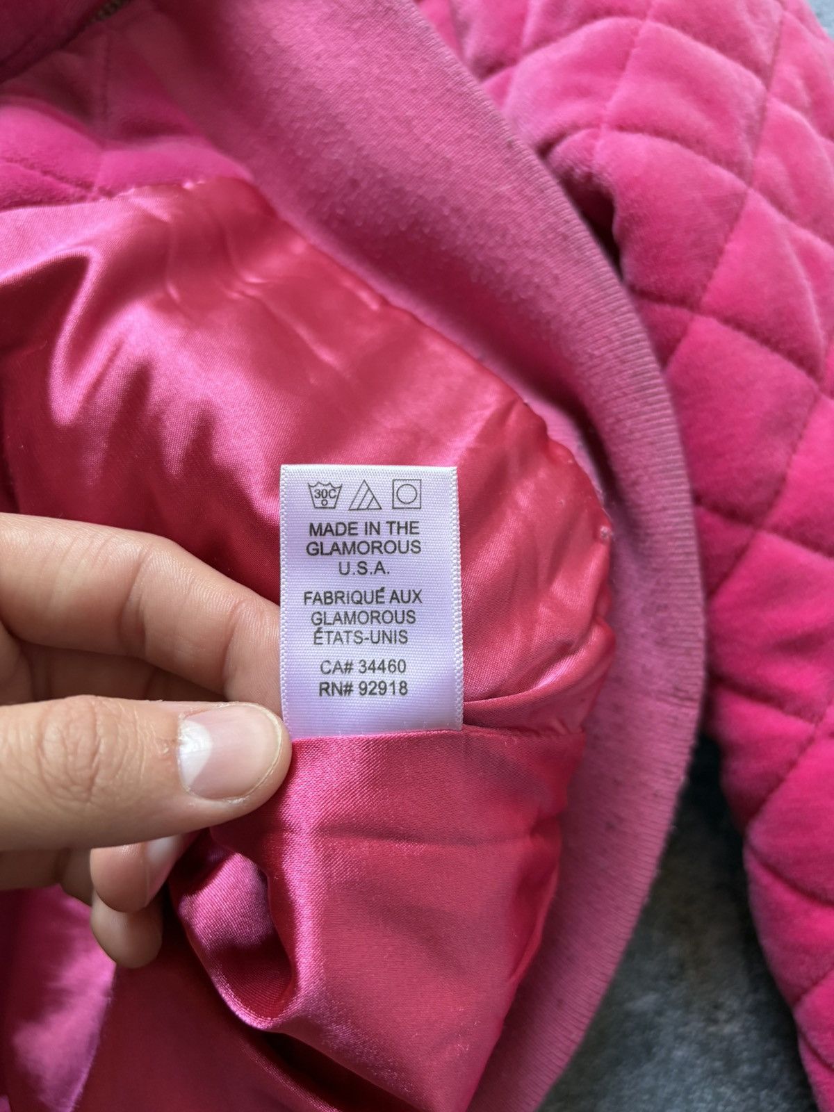 Juicy Couture Vintage Juicy Couture Y2K Big Logo Velour Quilted Jacket Size L / US 10 / IT 46 - 13 Thumbnail