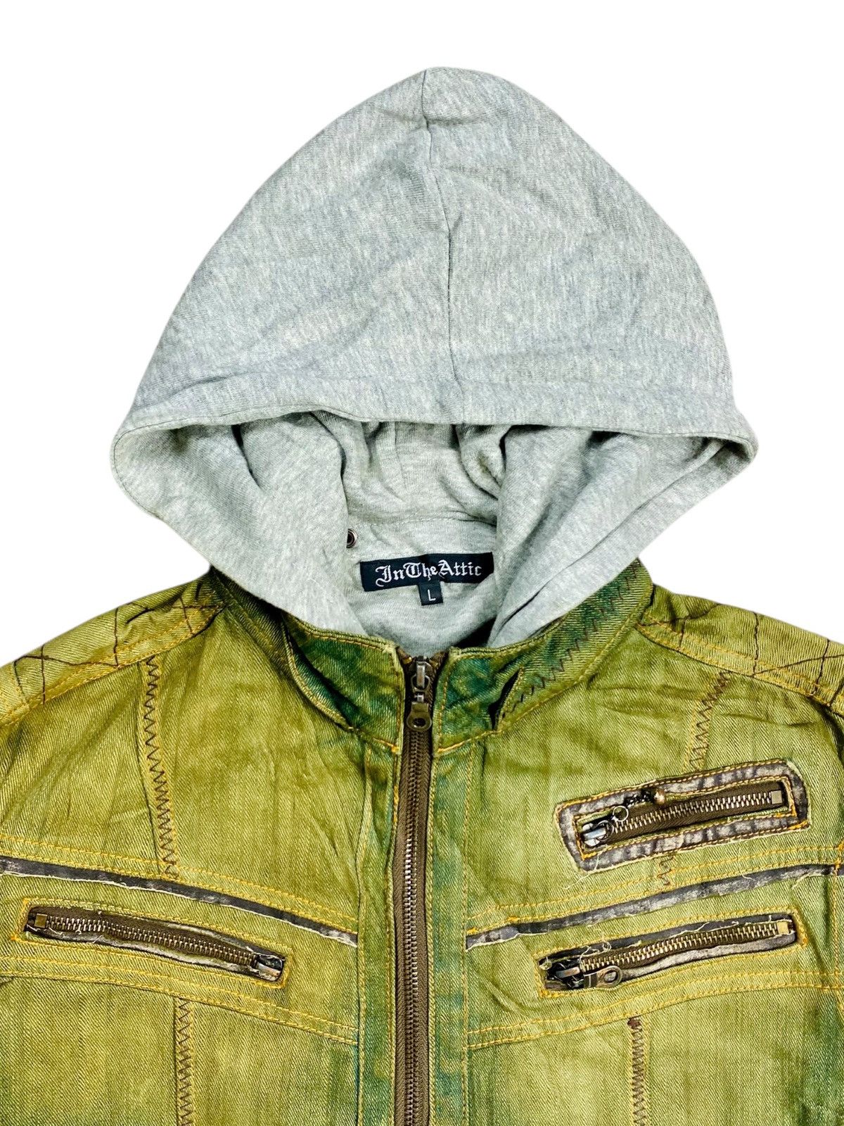If Six Was Nine 2000s In The Attic - Apocalypse Style Mud Wash Denim Jacket Size US M / EU 48-50 / 2 - 6 Thumbnail