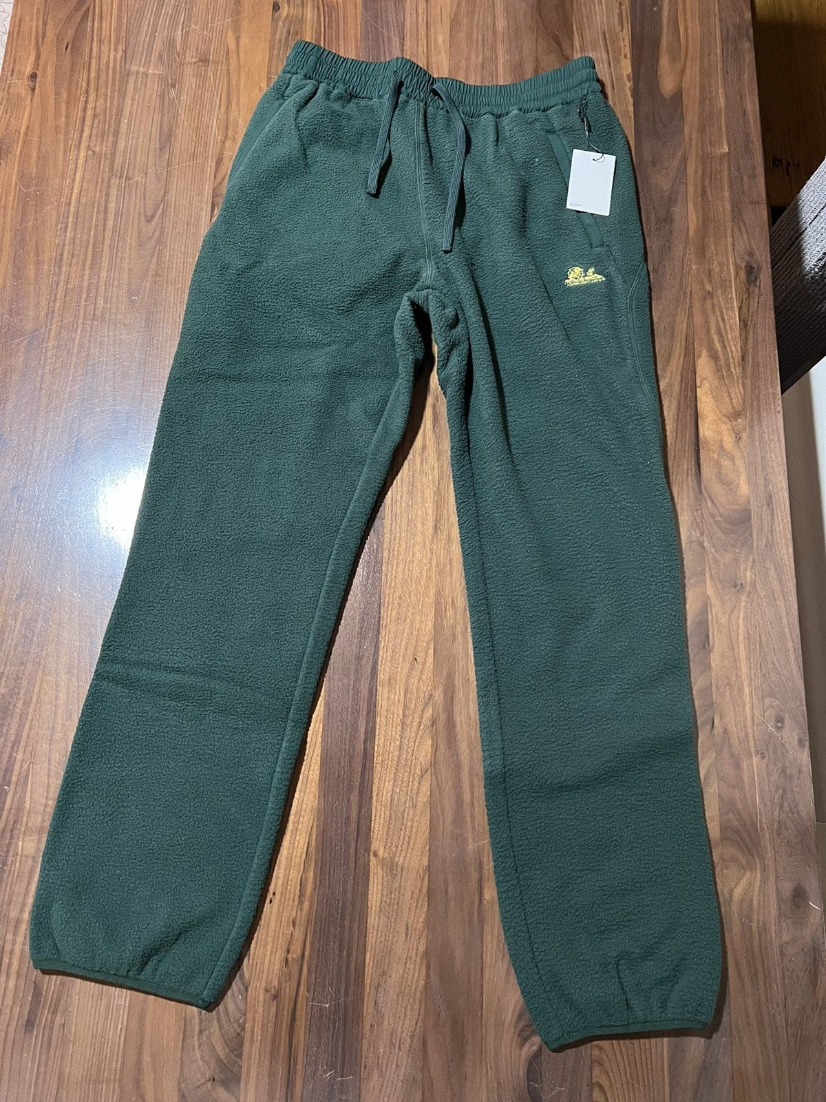Aime Leon Dore Aime Leon Dore ALD Green Fleece Unisphere Sweatpants Large Size US 34 / EU 50 - 1 Thumbnail