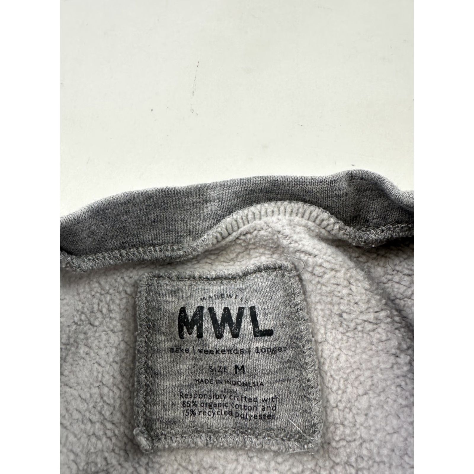 Madewell Madewell Sweatshirt Womens Medium Henley Fleece Organic Cotton MWL Sweater Size M / US 6-8 / IT 42-44 - 3 Thumbnail
