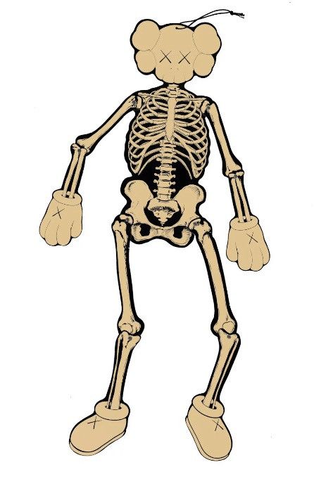 Kaws KAWS Skeleton Board Cutout Ornament Size ONE SIZE - 1 Thumbnail