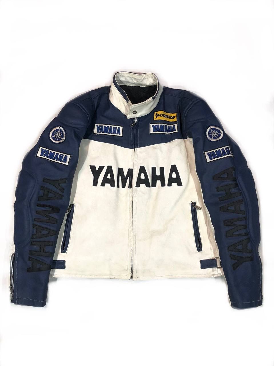 image of Yamaha Moto Leather Jacket Vintage Racing, Men's (Size Large)