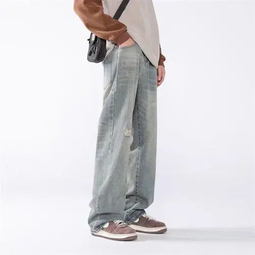 Japanese Brand HadatLight Blue High Street Vintage Loose Casual Pants Size US 29 - 7 Thumbnail