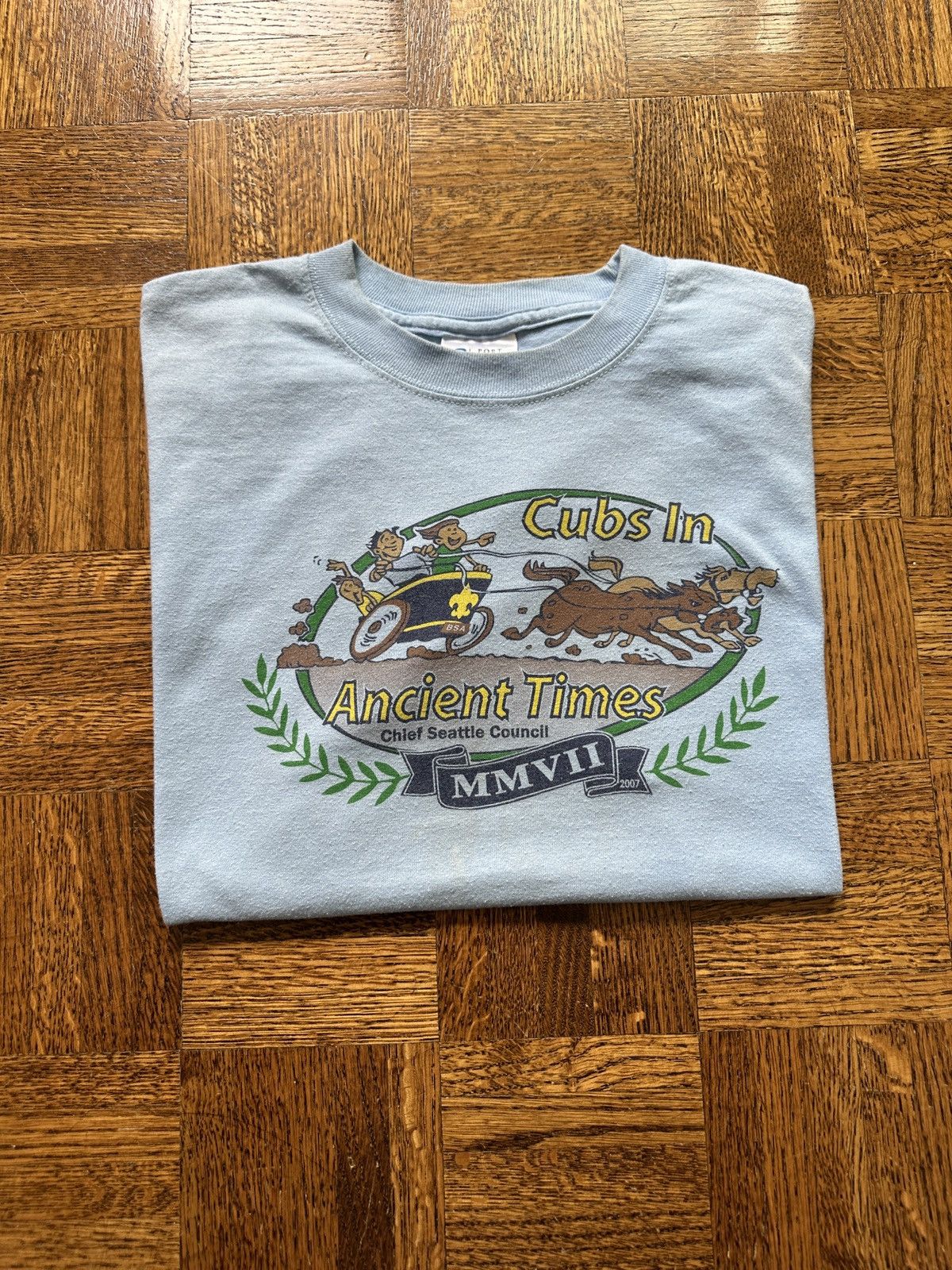 Vintage Vintage Y2K Cub Scouts Ancient Times Graphic Tee Size US M / EU 48-50 / 2 - 1 Thumbnail