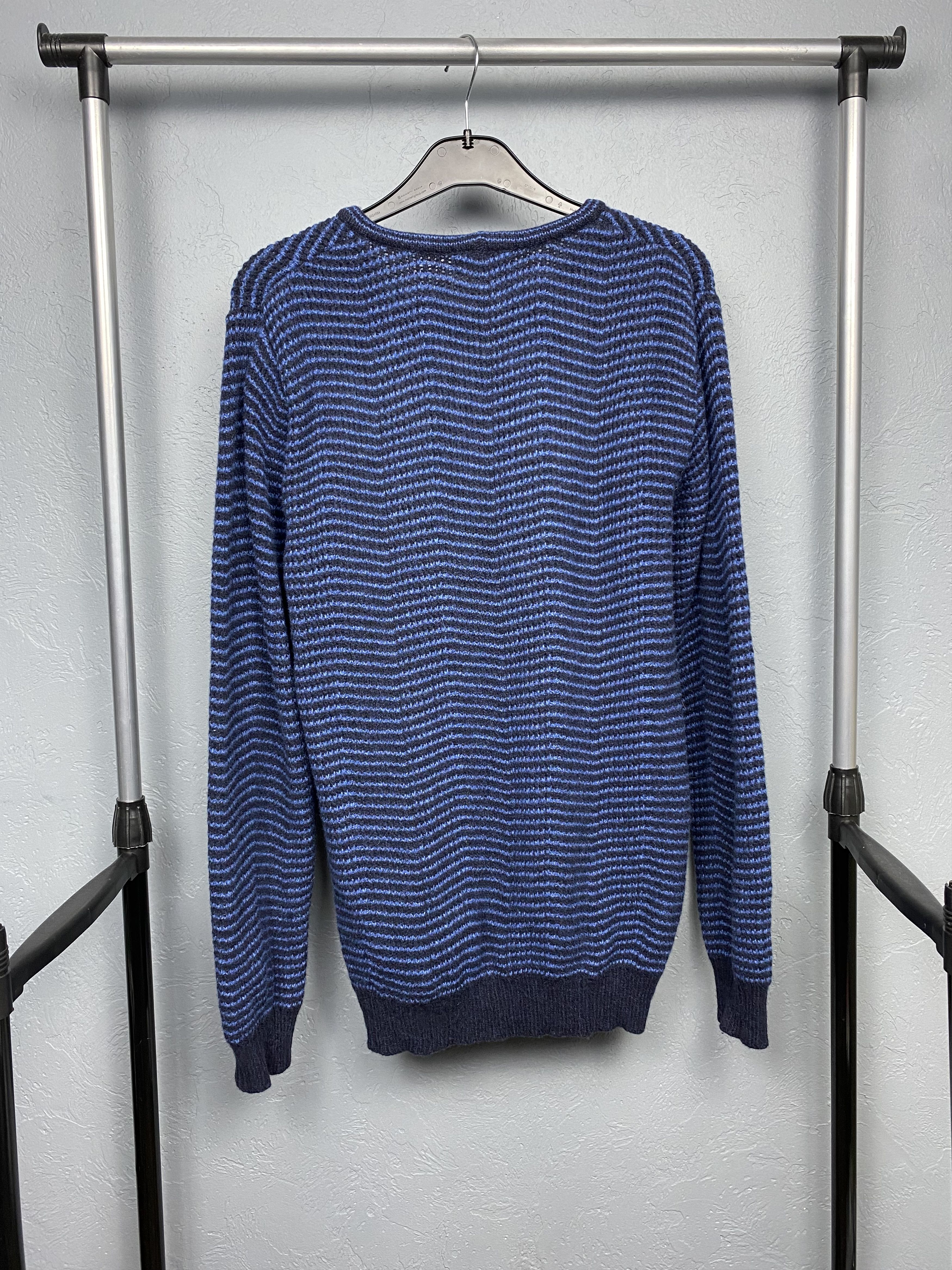 Universal Works × Vintage Universal Works Mens Oversized Crew Neck Wool Knit Sweater Size US S / EU 44-46 / 1 - 6 Thumbnail