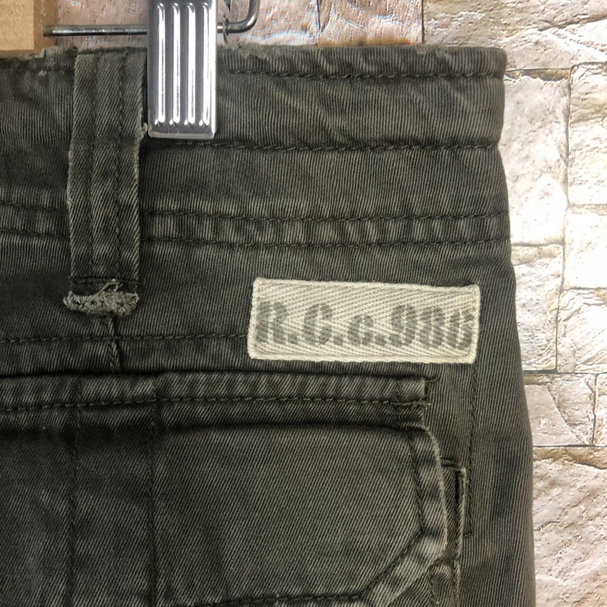 Japanese Brand Real Crush Dark Brown Cargo Multipocket Pants #A79 Size US 31 - 21 Thumbnail