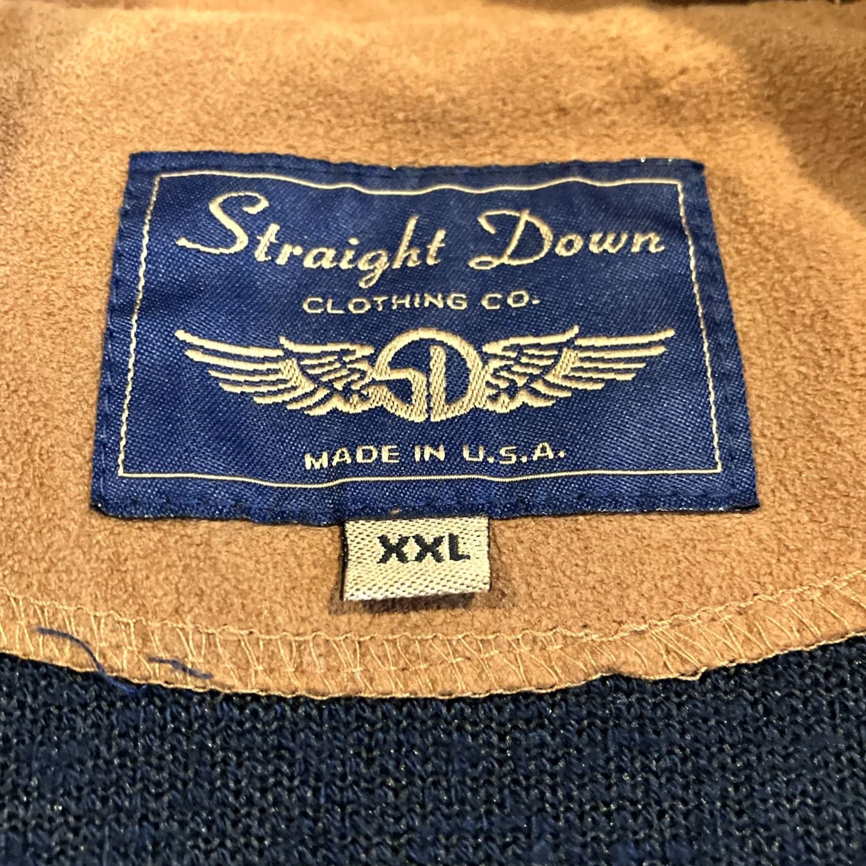 CLOT VINTAGE Straight Down Terry Cloth Navy Pullover Golf Sweater Men XXL Size US XXL / EU 58 / 5 - 3 Thumbnail