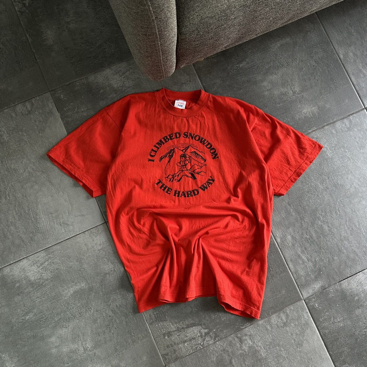 Vintage Vintage Japanese Style T-shirts I Climbed Snowdon Joke Y2K Size L / US 10 / IT 46 - 1 Thumbnail