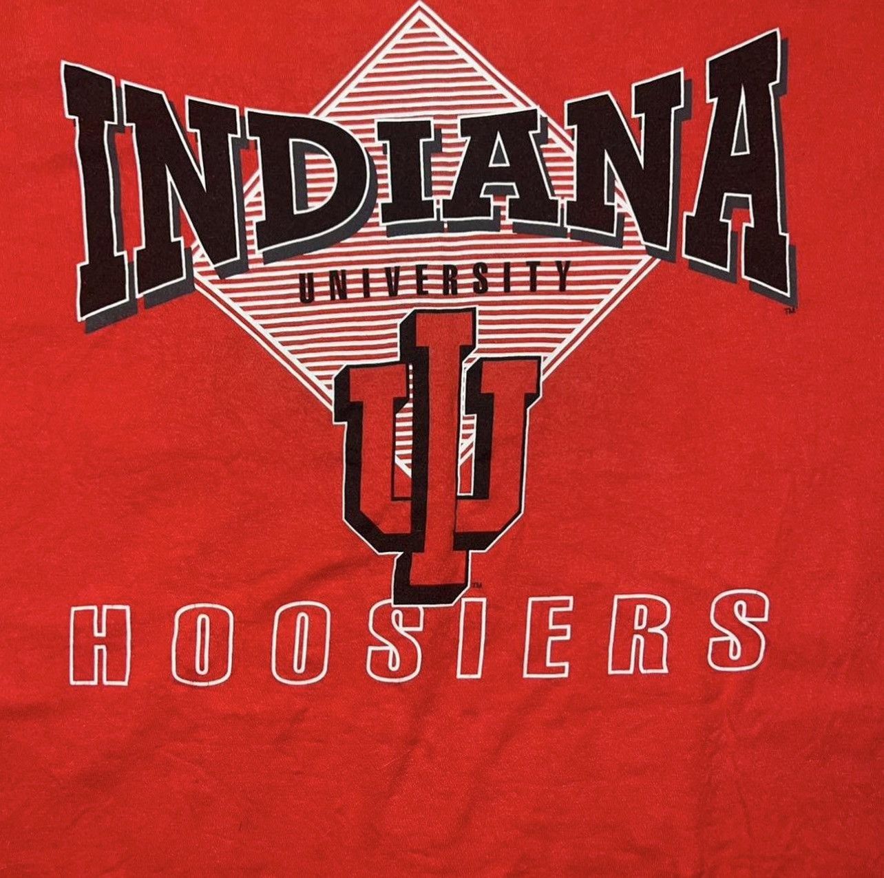 Hanes 90s red vintage Indiana University Hoosiers shirt Size US XL / EU 56 / 4 - 4 Thumbnail