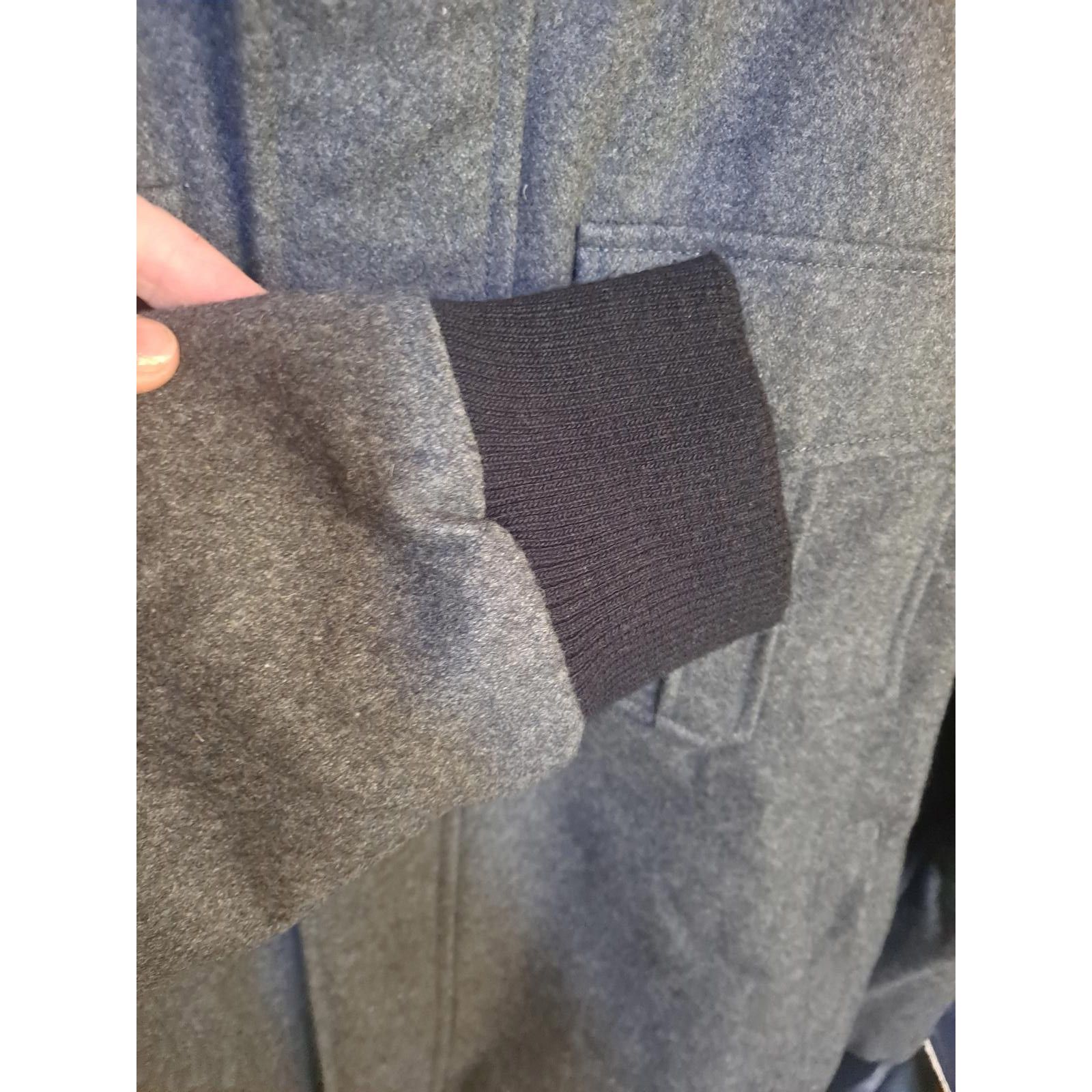 Black Rivet Black Rivet Gray Wool Blend Bomber Jacket Size Large Size US L / EU 52-54 / 3 - 5 Thumbnail