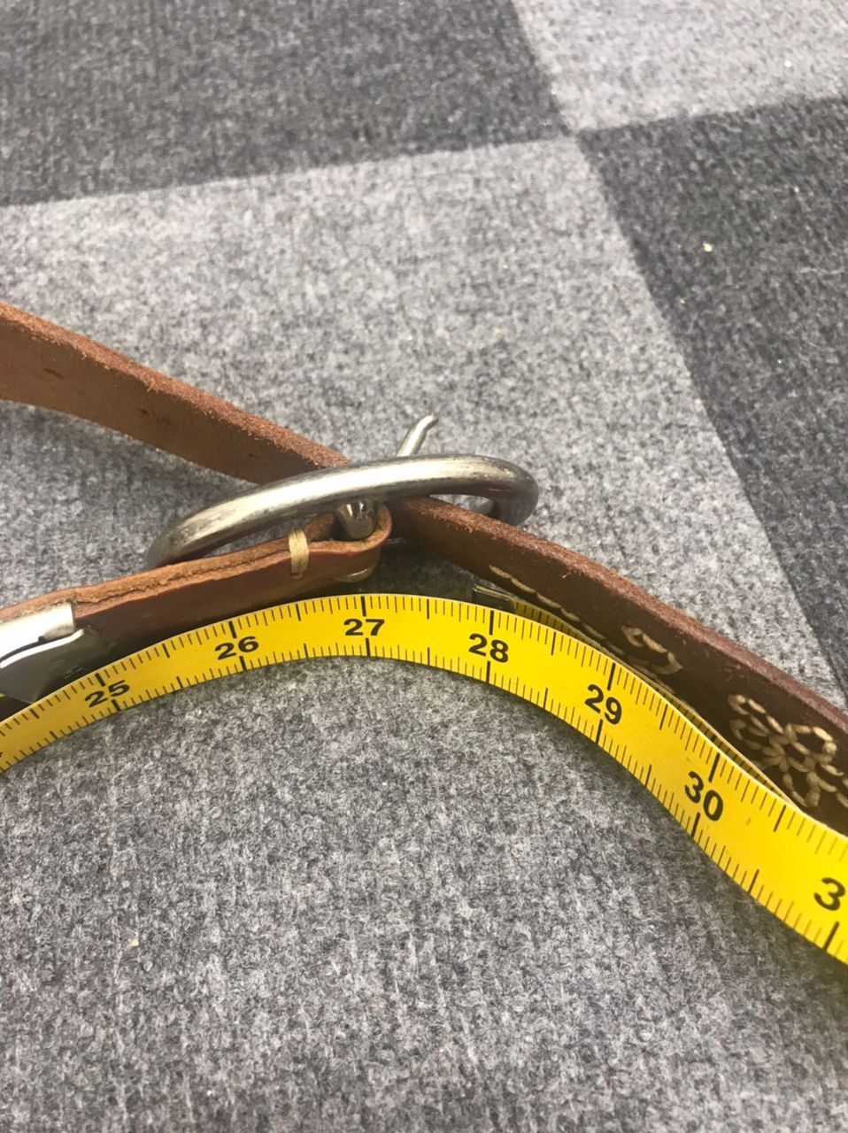 Levi's × Vintage Levis Leather Belt with Floral Stitch Size ONE SIZE - 10 Thumbnail