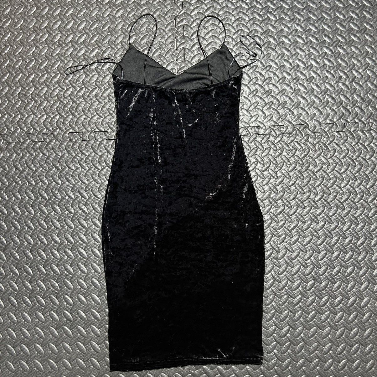 Akira Akira Velvet Midi Dress Sleeveless Strappy Bodycon Small Size S / US 4 / IT 40 - 7 Thumbnail
