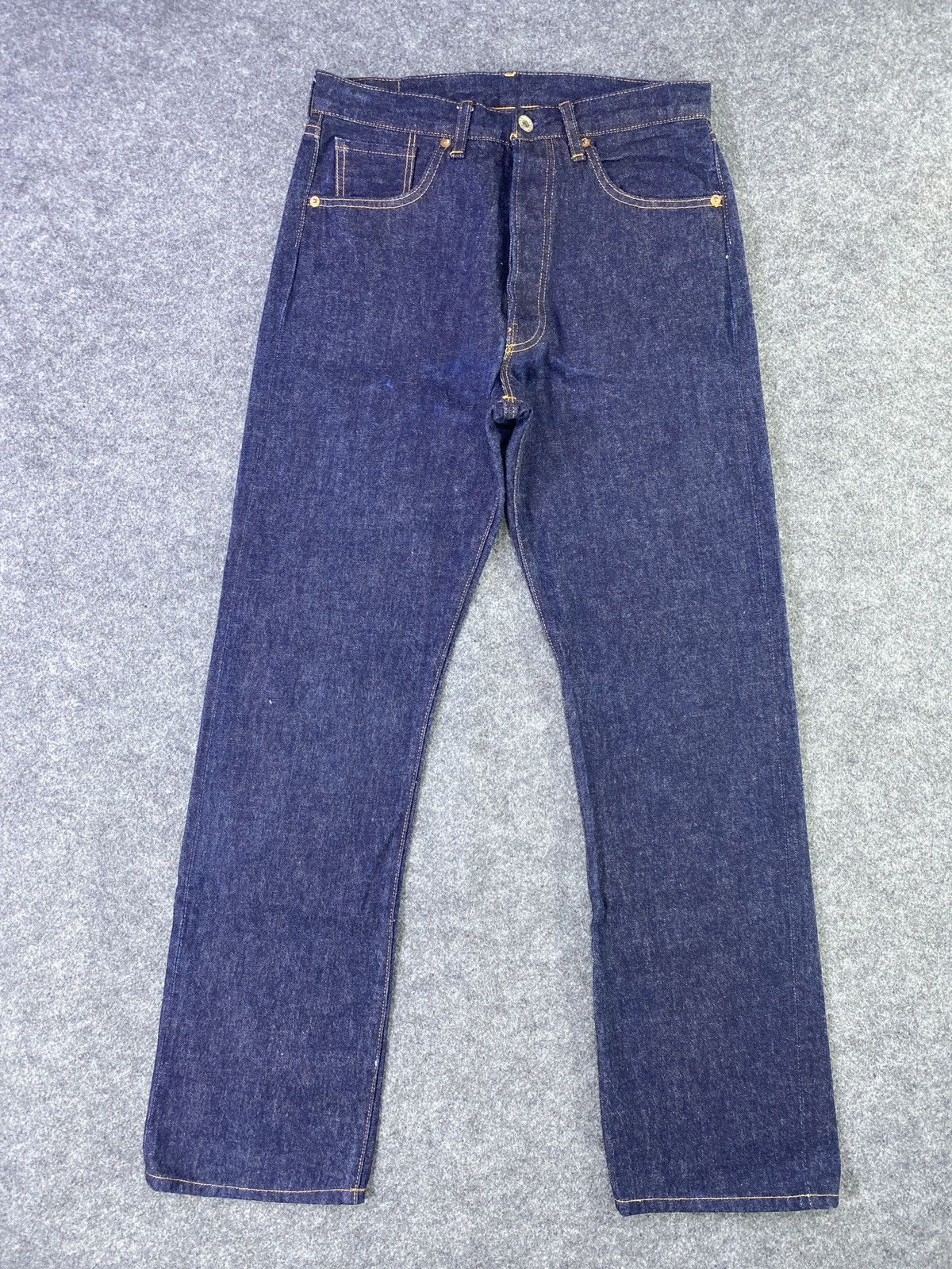 image of Levis S501Xx Big ‘E’ Redline Blue Jeans-J889, Men's (Size 29)