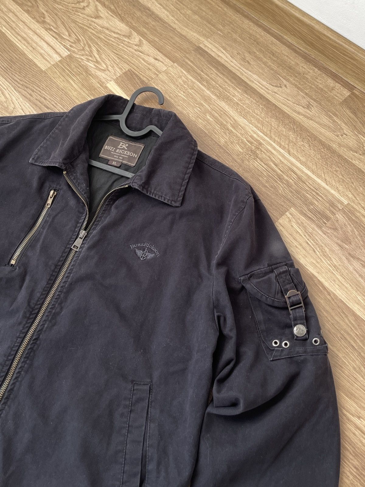 Buzz Rickson's Buzz Rickson Men’s Cotton Navy Bomber Jacket Size XL Size XL / US 12-14 / IT 48-50 - 4 Thumbnail