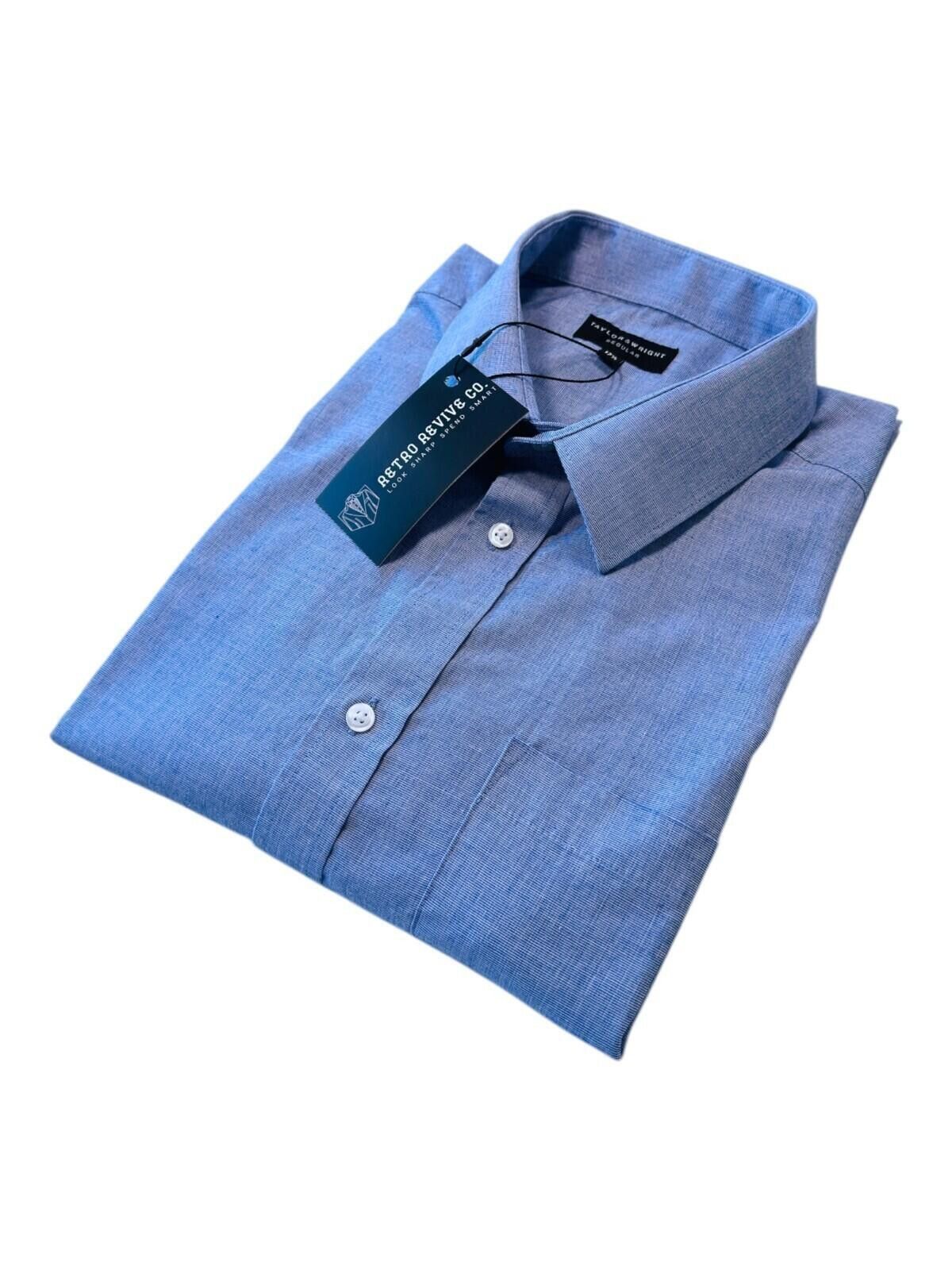 Other Taylor & Wright Shirt Men's UK Size XL Regular Fit Blue Size 44R - 1 Thumbnail