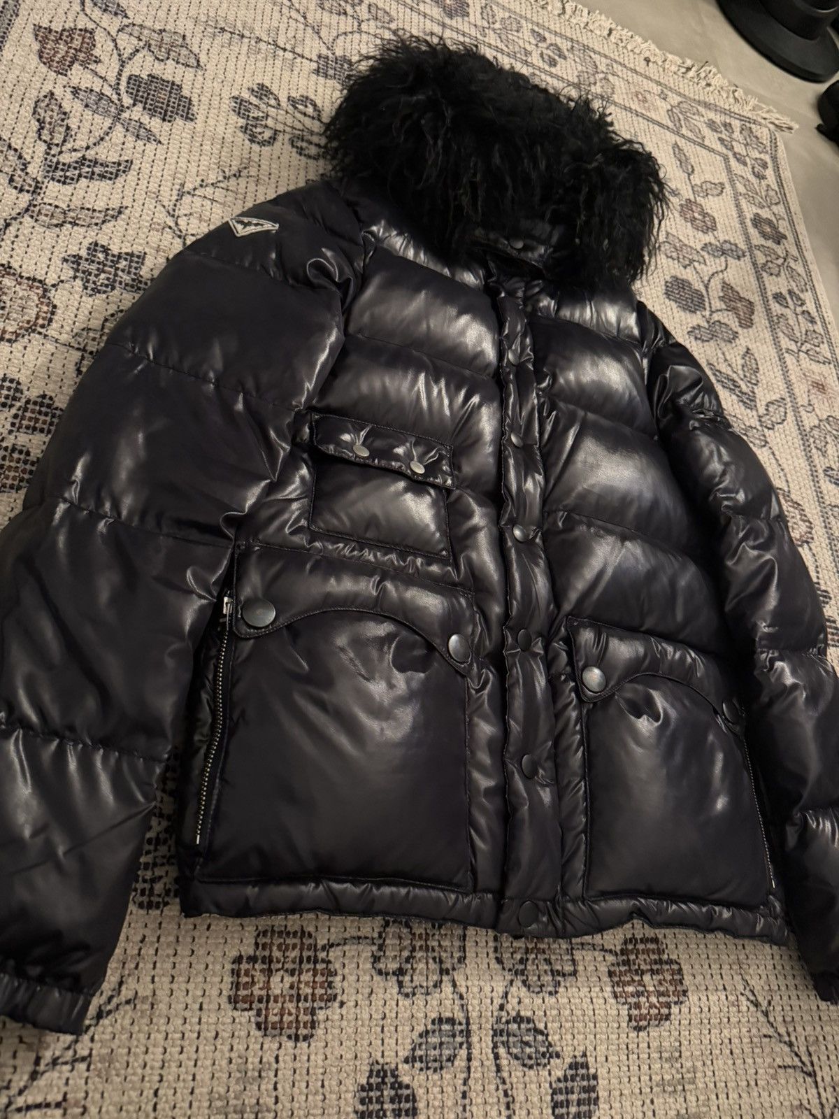 Le Grande Bleu (L.G.B.) L.G.B Reversible Pilot Puffer with fur Size US S / EU 44-46 / 1 - 2 Thumbnail
