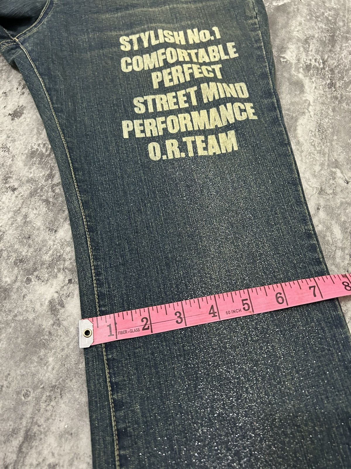 If Six Was Nine Vintage Oririn Gliter Flare Jeans Size US 28 / EU 44 - 16 Thumbnail