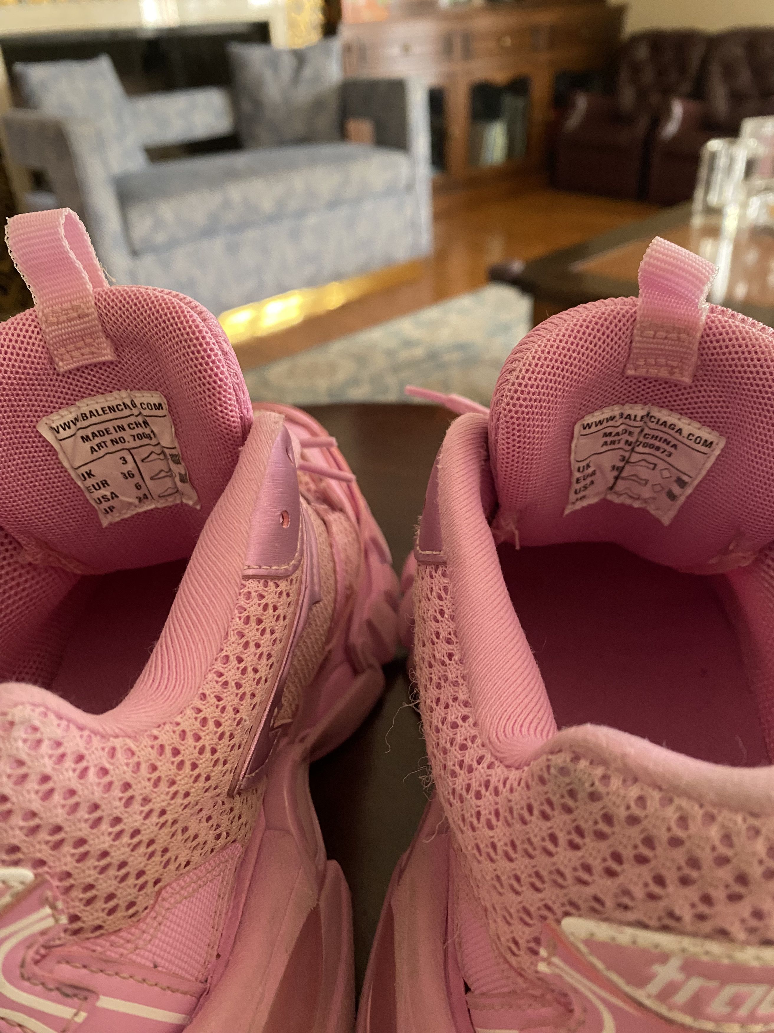 Balenciaga Balenciaga Women's Track.3 Sneaker 'Pink' Size US 6 / IT 36 - 5 Thumbnail