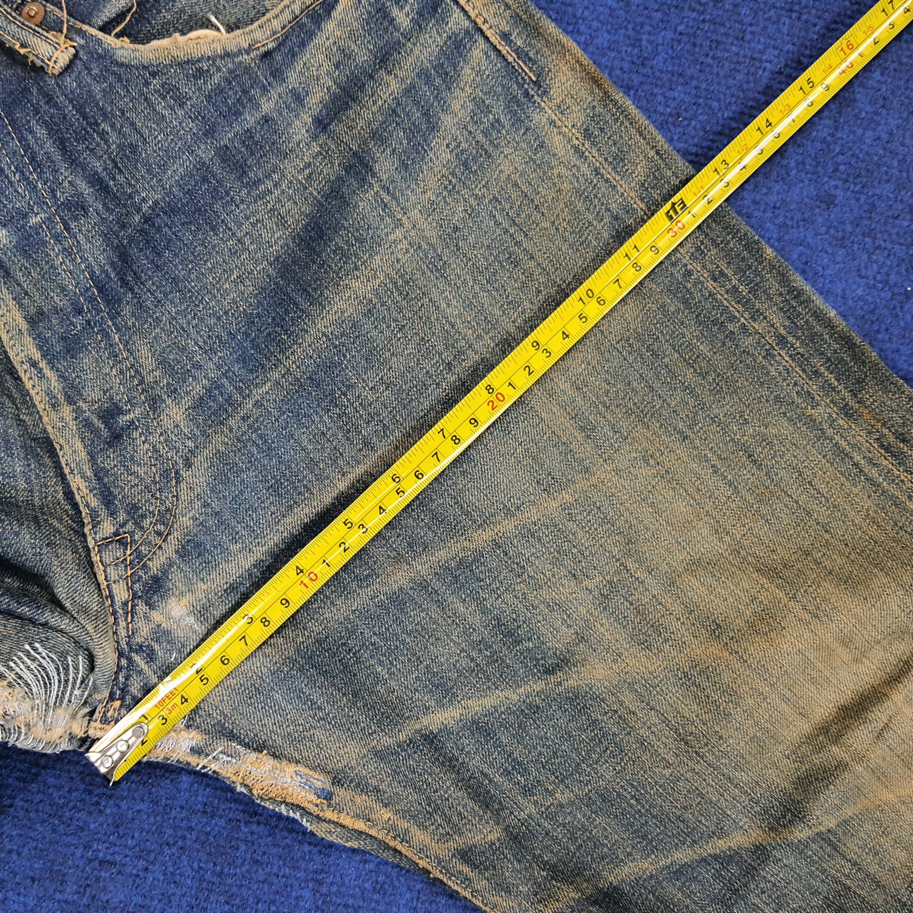 BARNS OUTFITTERS × Japanese Brand × Vintage Vintage Barns Selvedge Japanese Brand Repaired Jeans Size US 28 / EU 44 - 13 Thumbnail