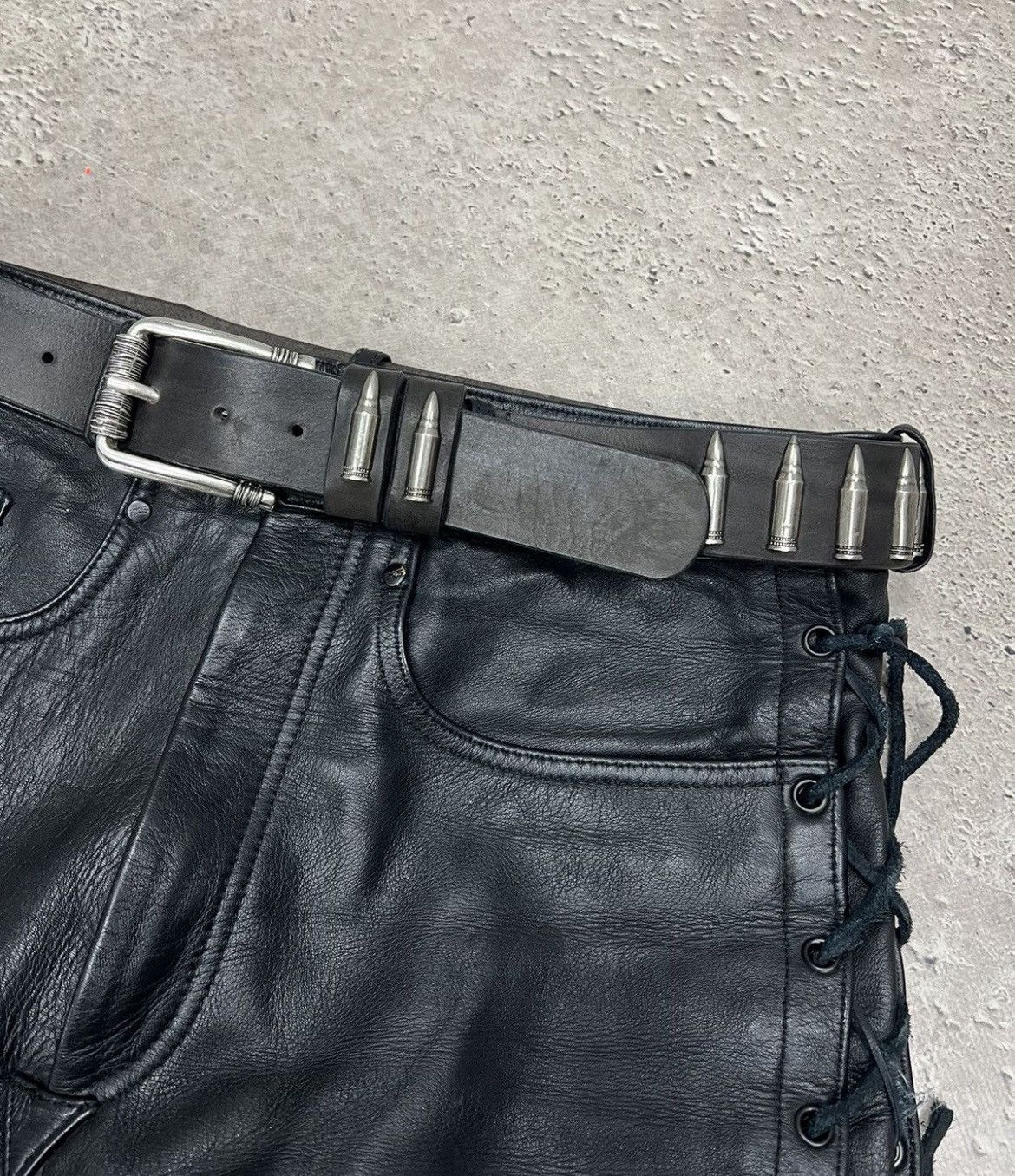 Japanese Brand SALE💣 BULLET HYPE LEATHER Junya Watanabe Style BULLET belt Size ONE SIZE - 2 Thumbnail