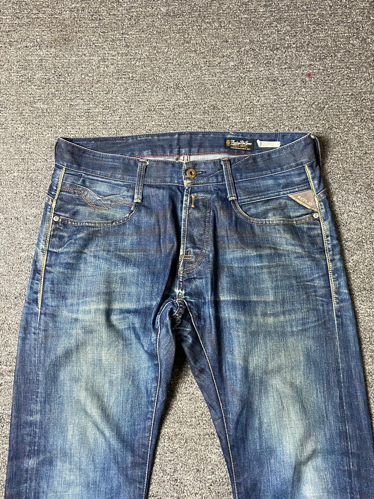 Replay Vintage REPLAY Regular Fit Jeans (143) Size US 34 / EU 50 - 12 Thumbnail