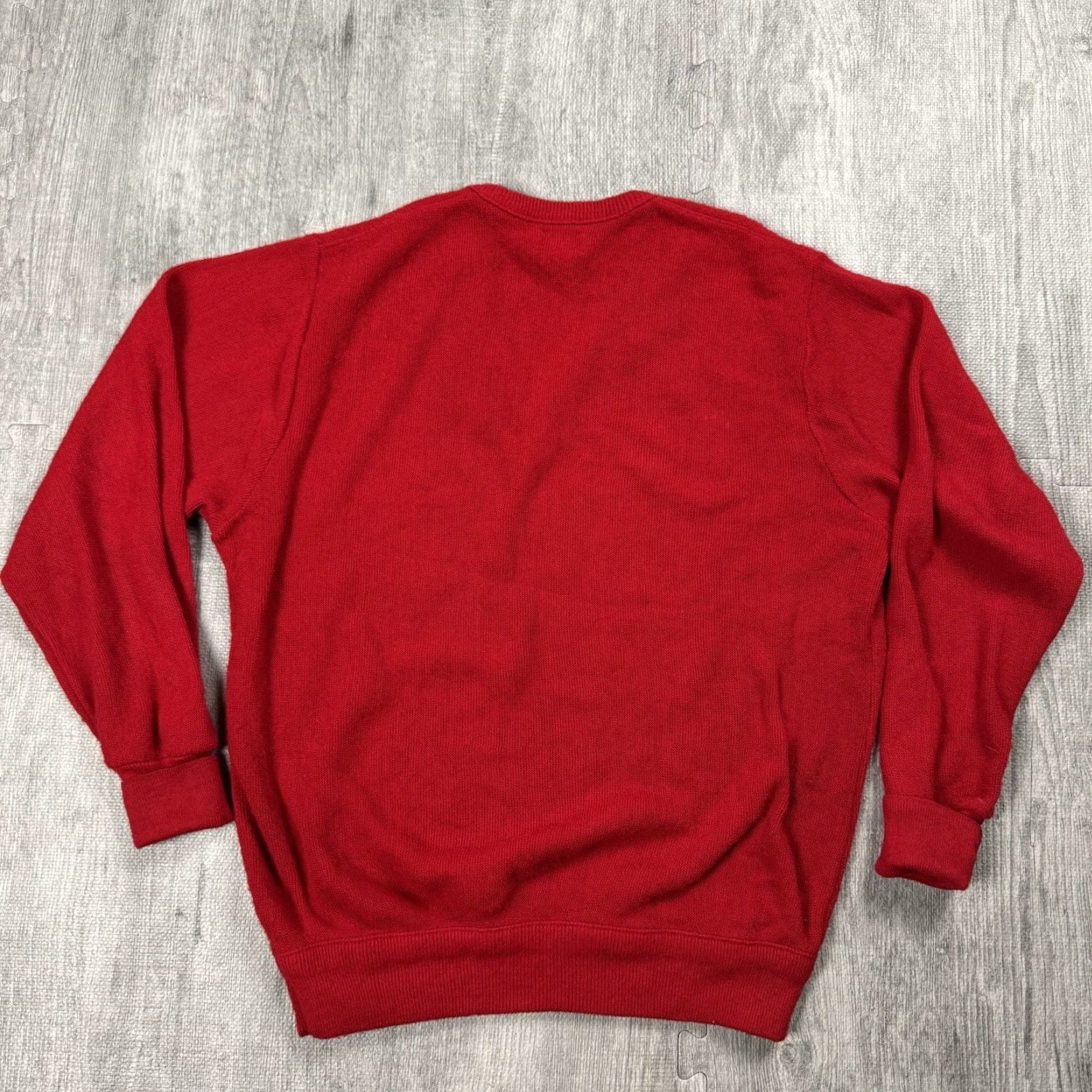 Lacoste VINTAGE Lacoste Izod USA Made V-Neck Pullover Sweater M Red Embroidered Croc 80s Preppy Tennis/Golf USA Mens Size US M / EU 48-50 / 2 - 5 Thumbnail