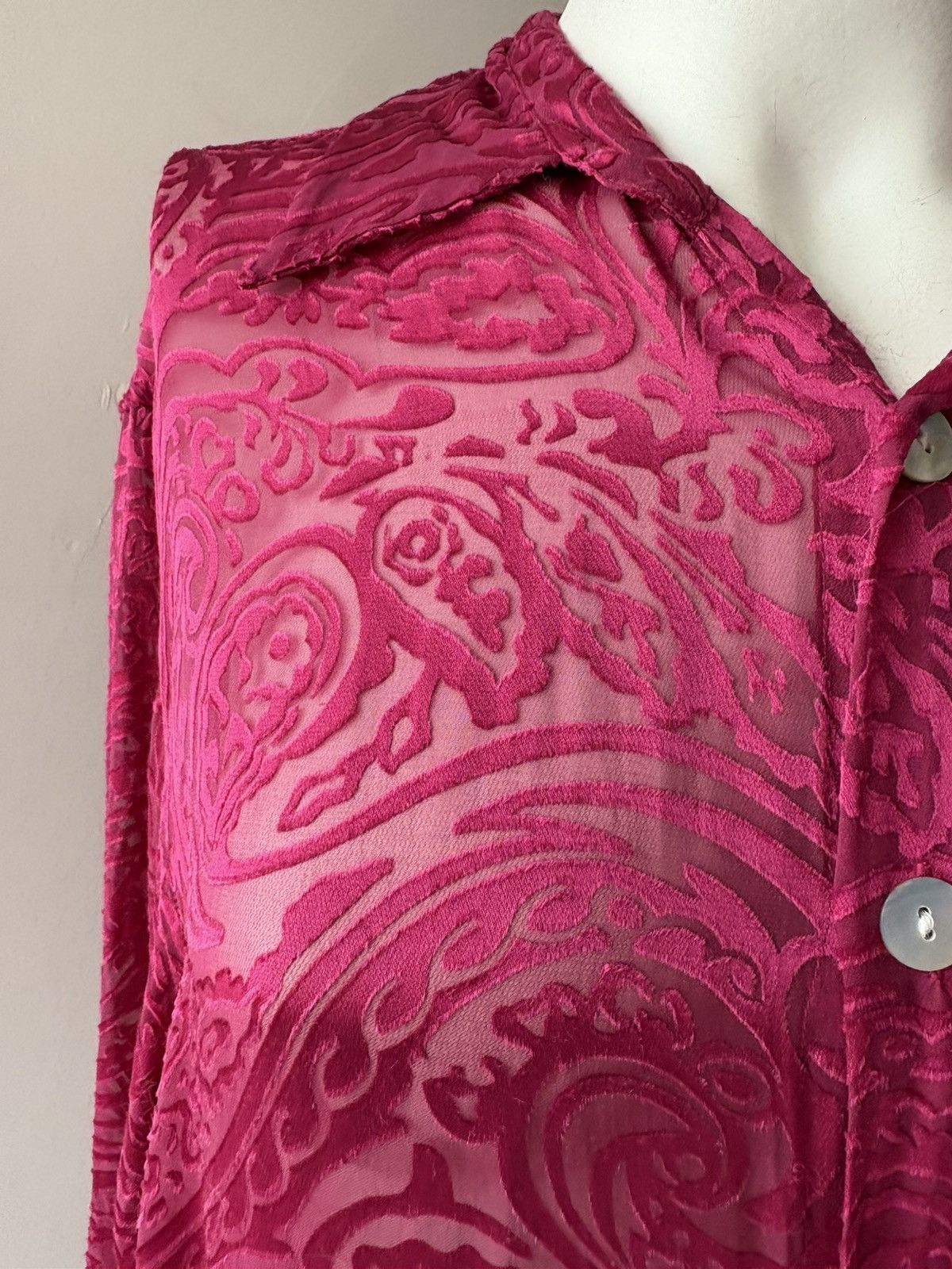 Vintage Silk and Cashmere shirt Size XL / US 12-14 / IT 48-50 - 12 Thumbnail